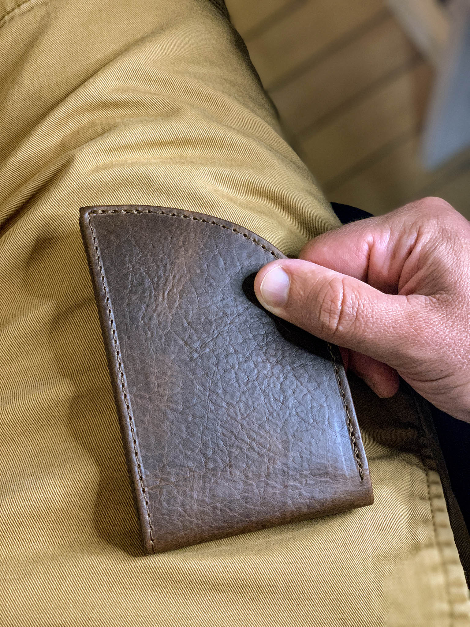 Front Pocket Wallet in Horween Bison - Image 2