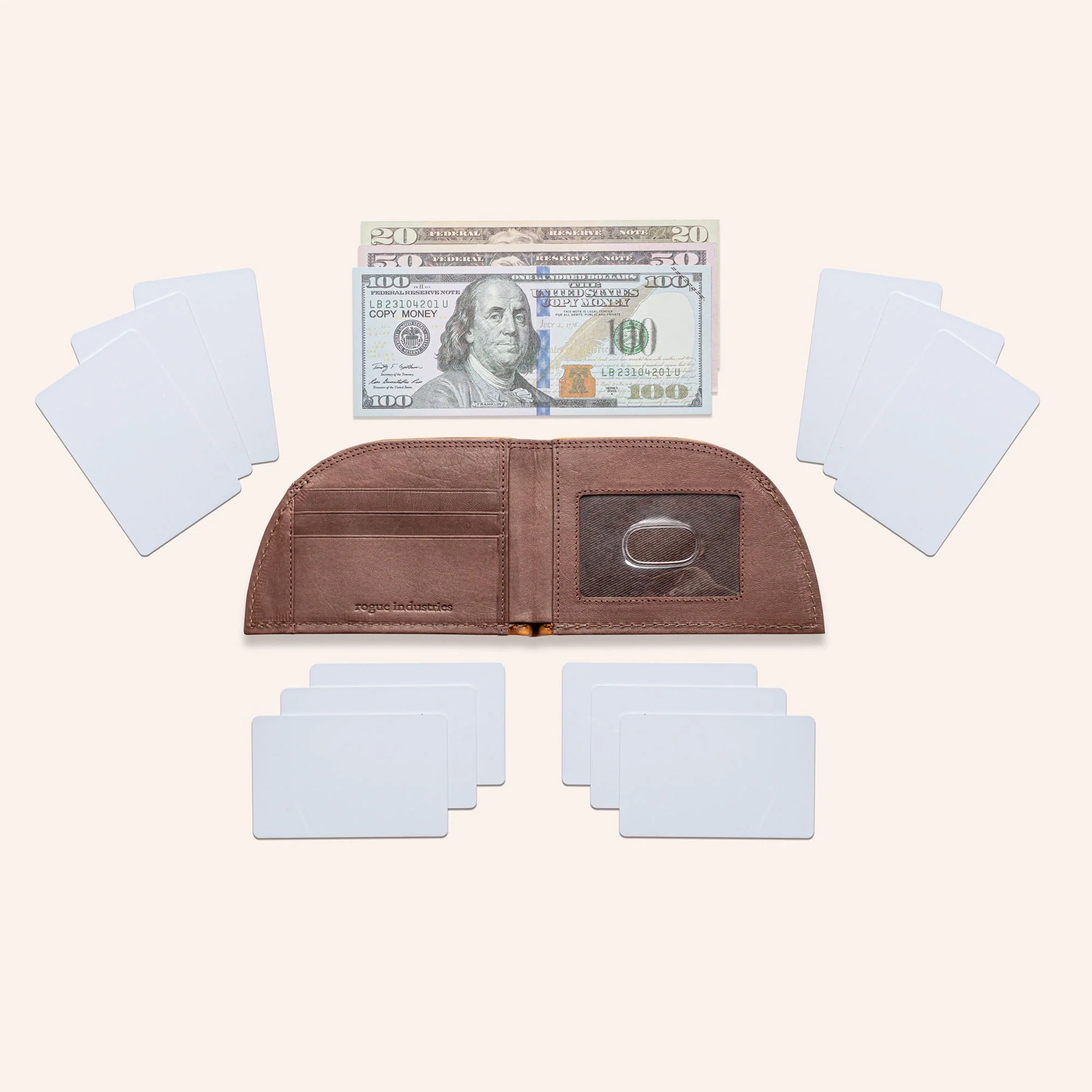 Front Pocket Wallet in Moose Leather - Image 7