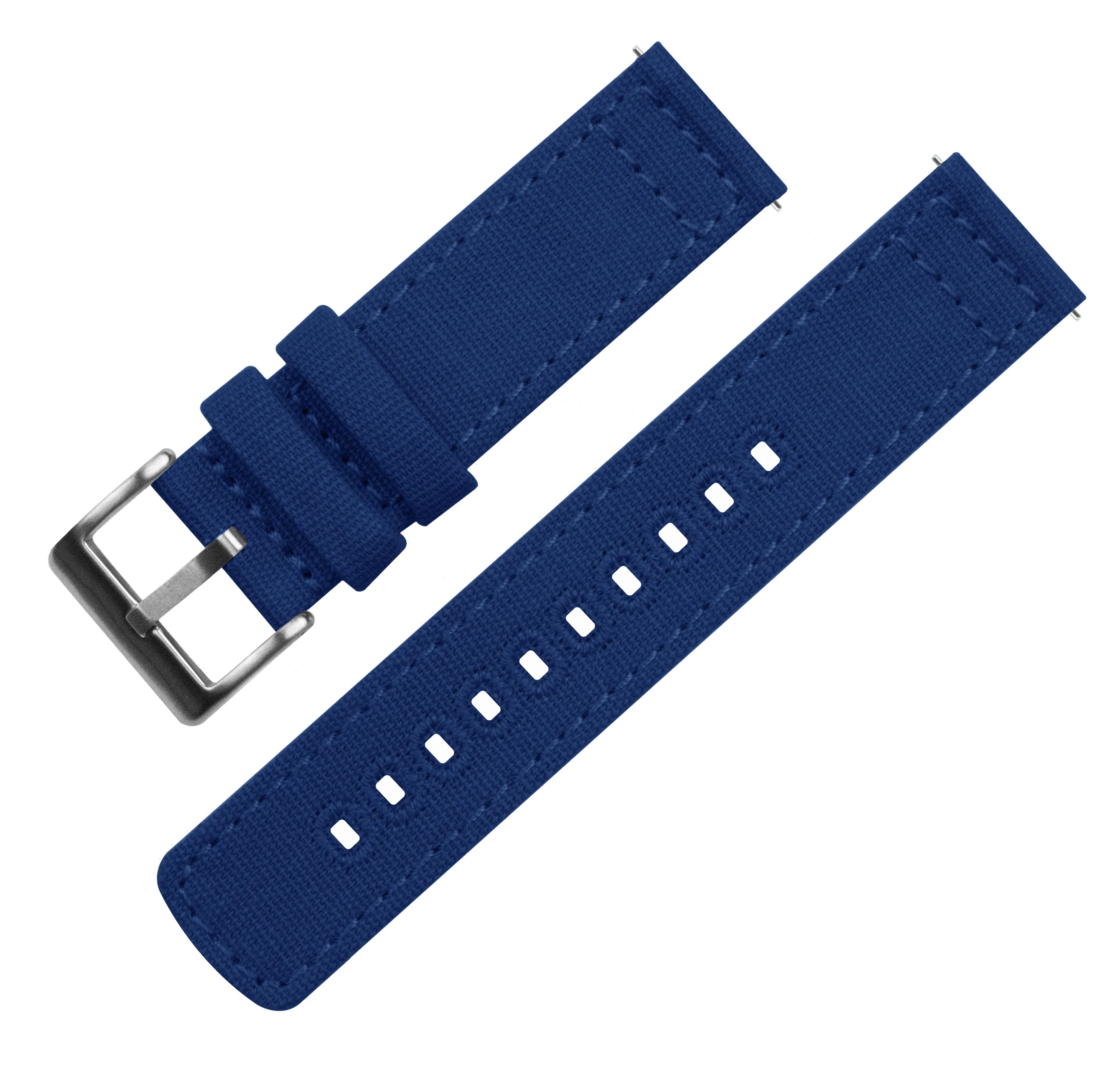 Royal Blue Crafted Canvas Watch Band - Image 2