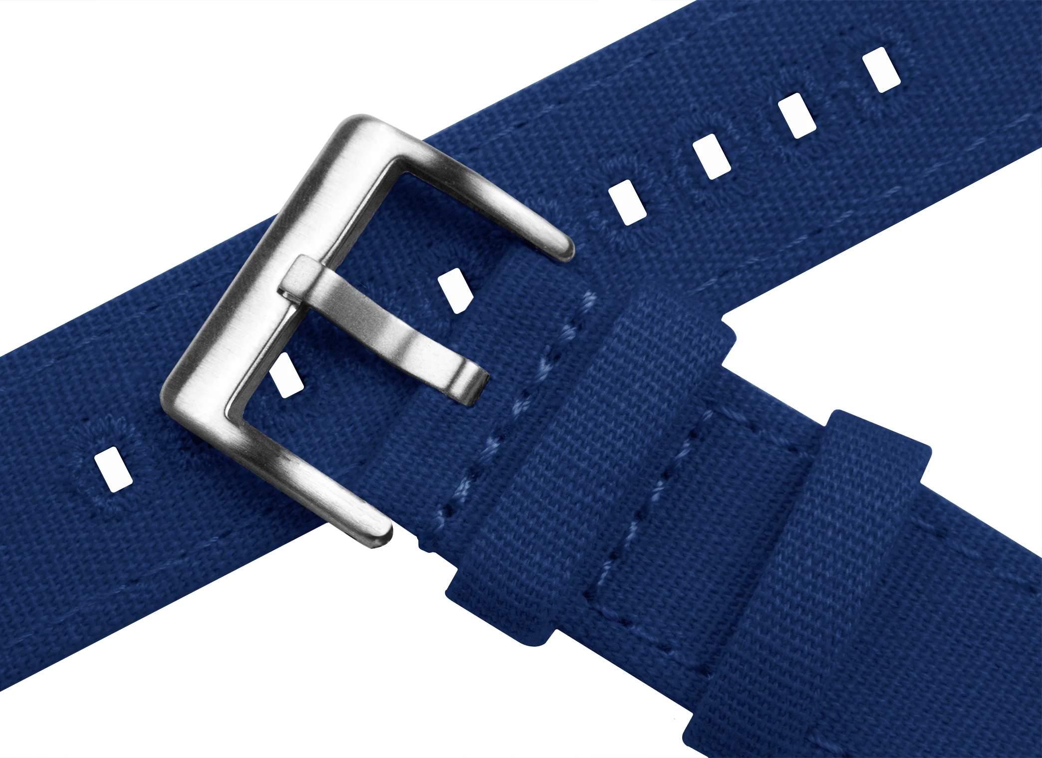 Royal Blue Crafted Canvas Watch Band - Image 4
