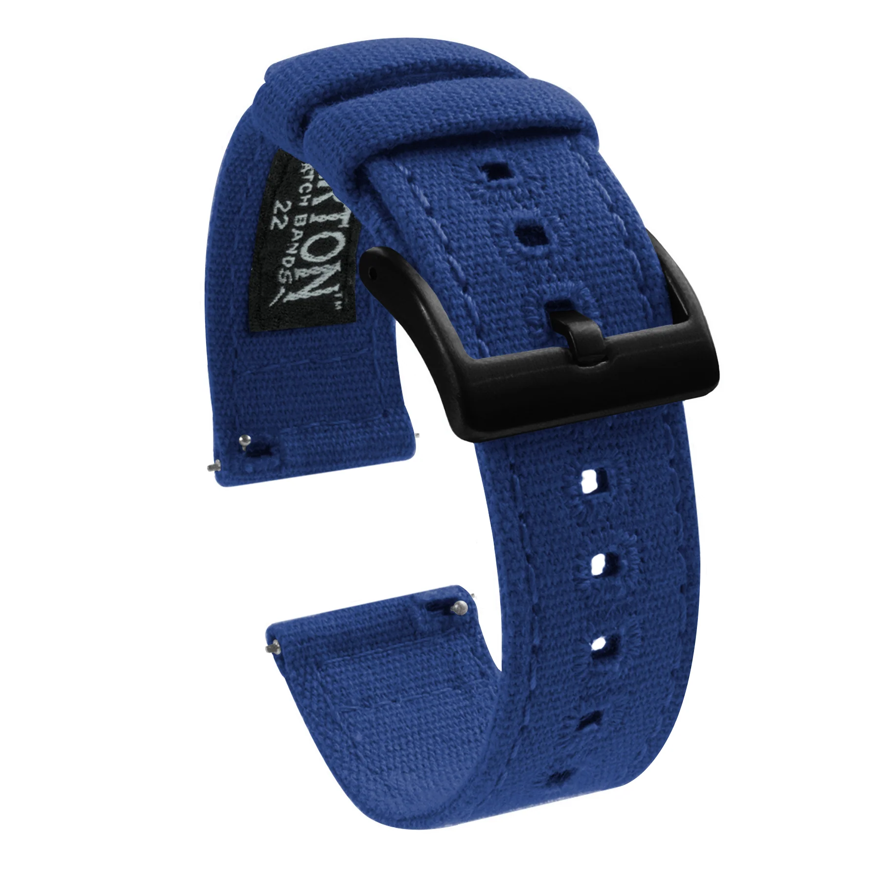 Royal Blue Crafted Canvas Watch Band - Image 6