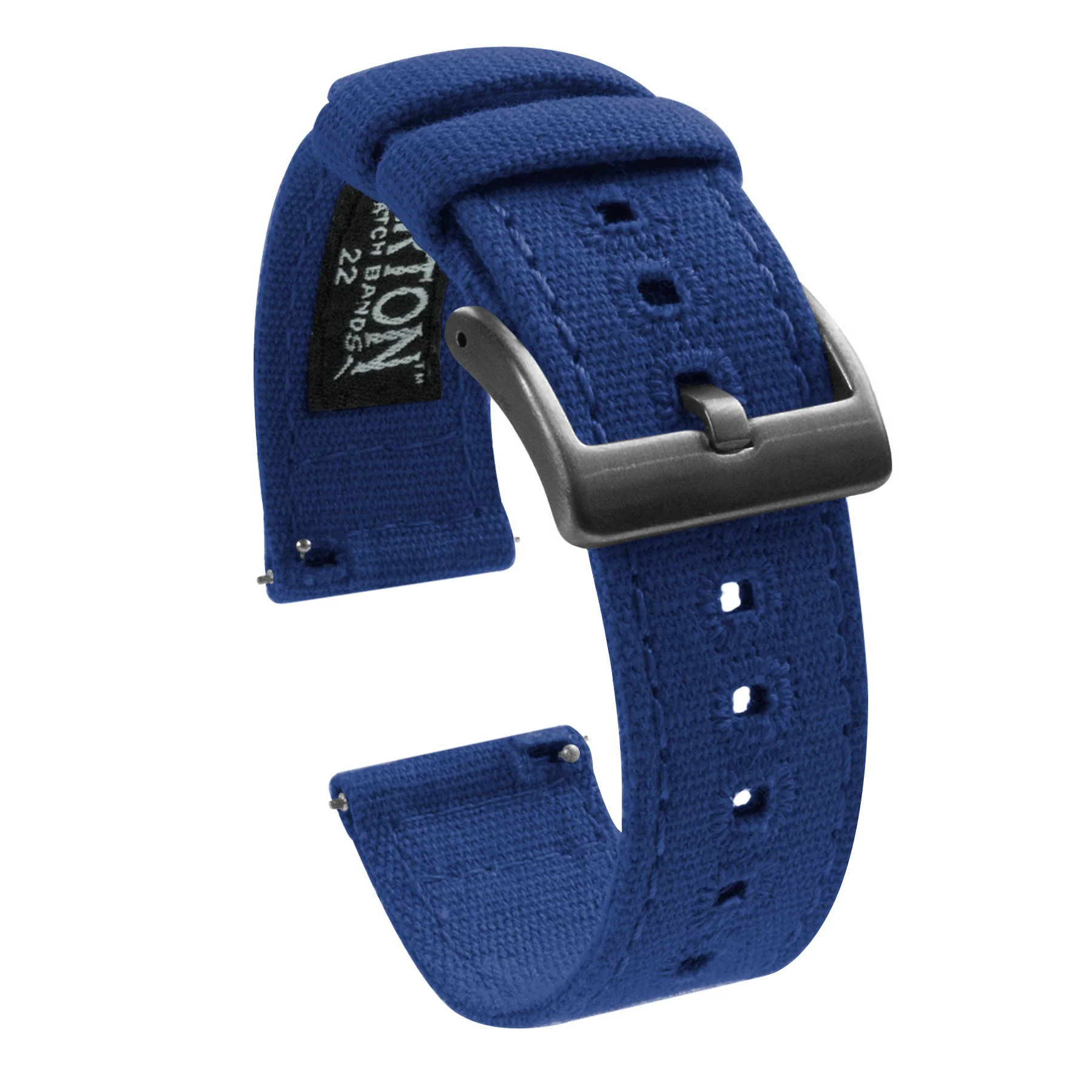 Royal Blue Crafted Canvas Watch Band - Image 7