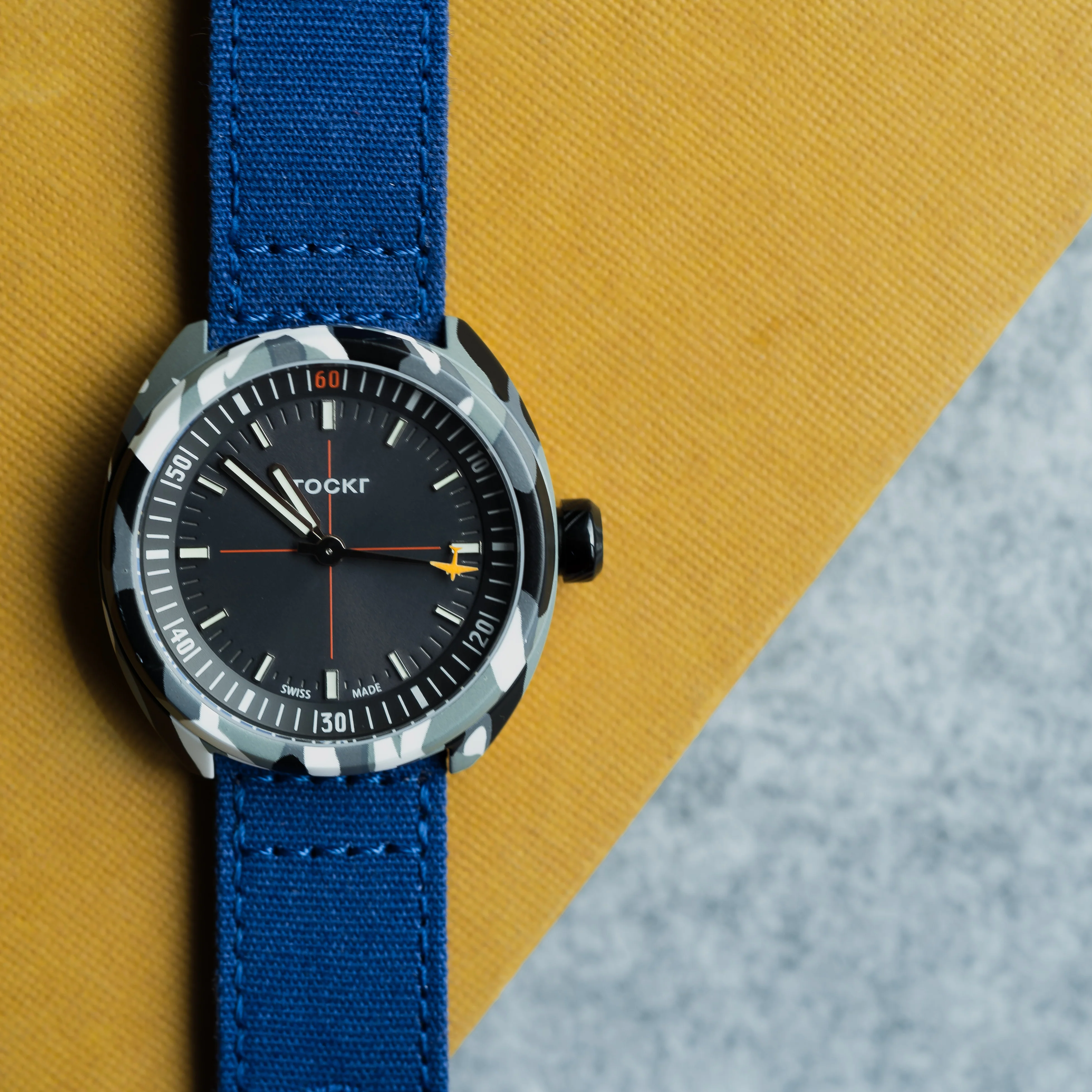Royal Blue Crafted Canvas Watch Band - Image 8