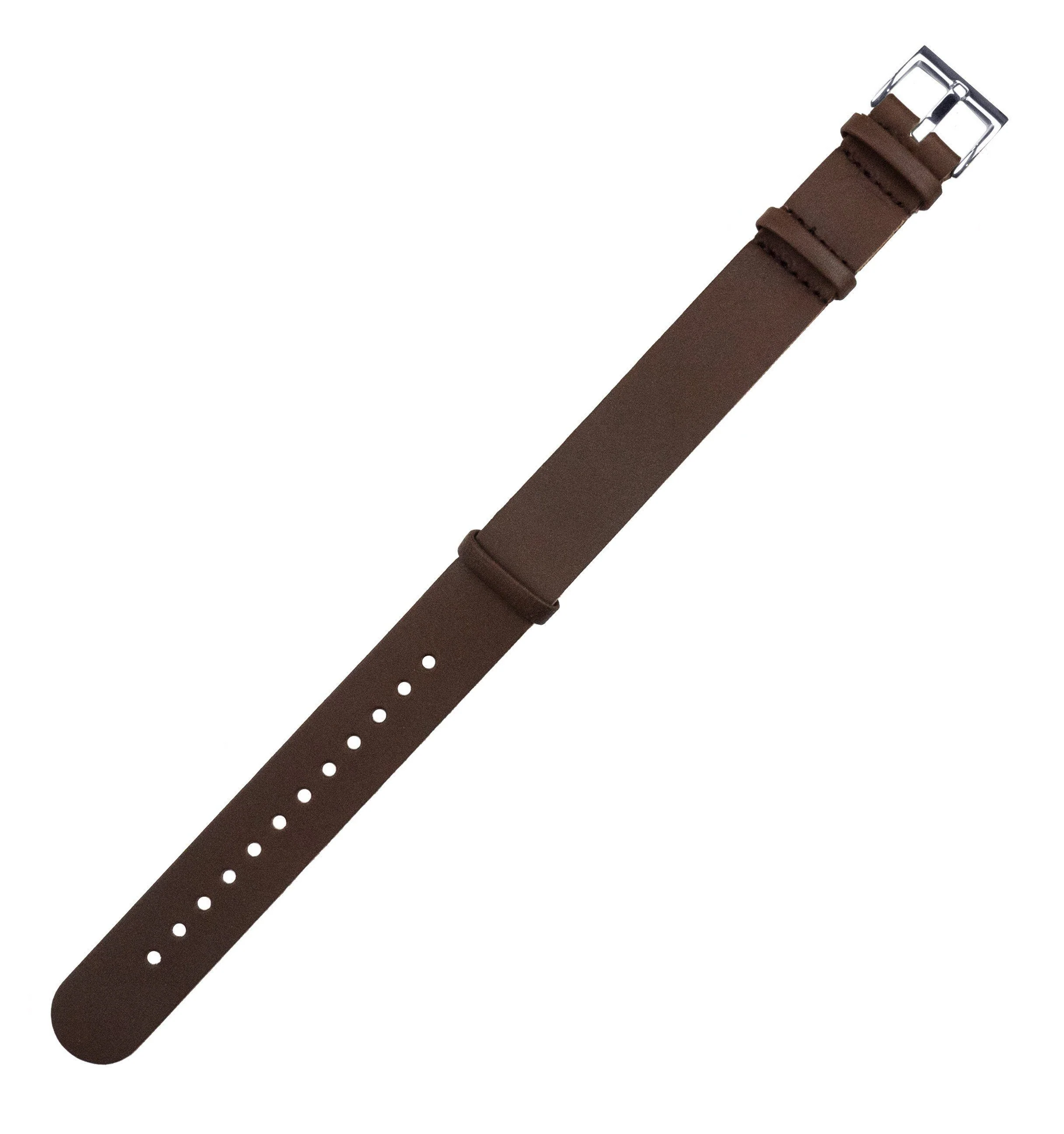 Saddle Brown Leather NATO® style Watch Band - Image 3