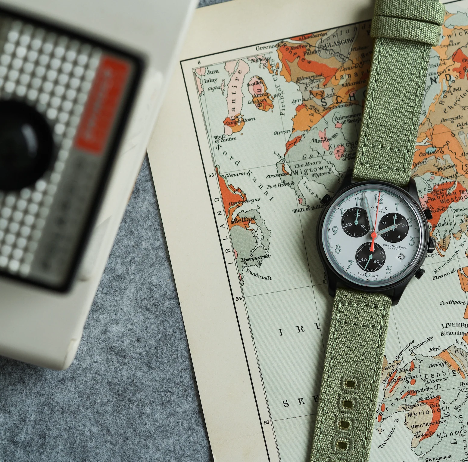 Sage Green Premium Canvas Watch Band - Image 2