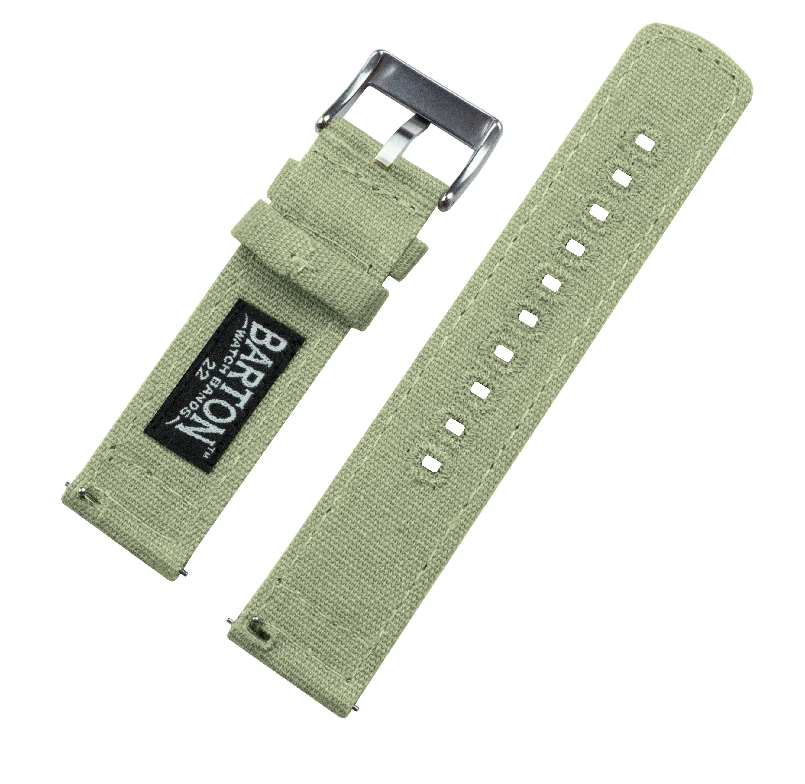Sage Green Premium Canvas Watch Band - Image 4