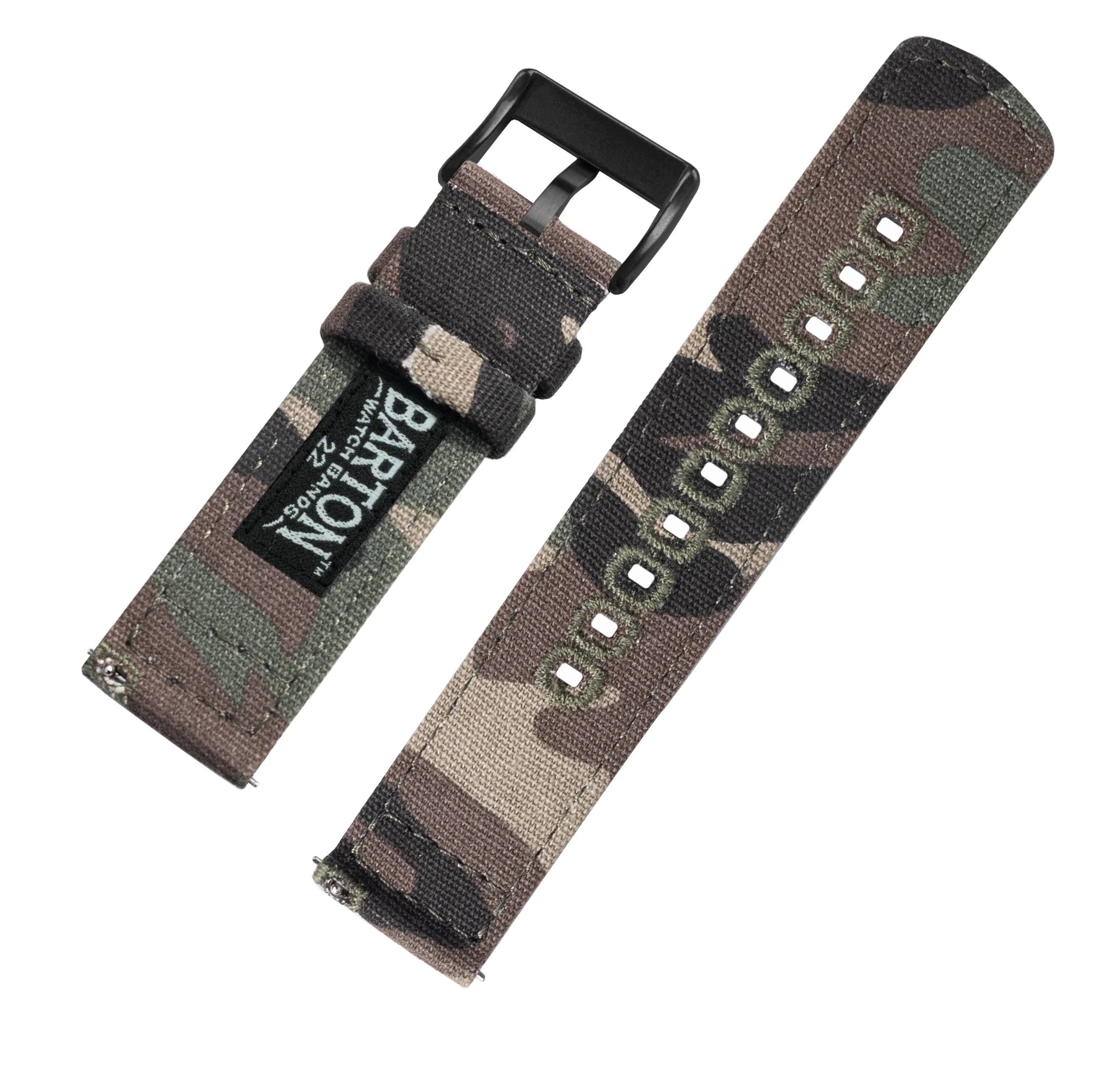 Samsung Galaxy Watch Active 2 Camouflage Canvas Watch Band - Image 7