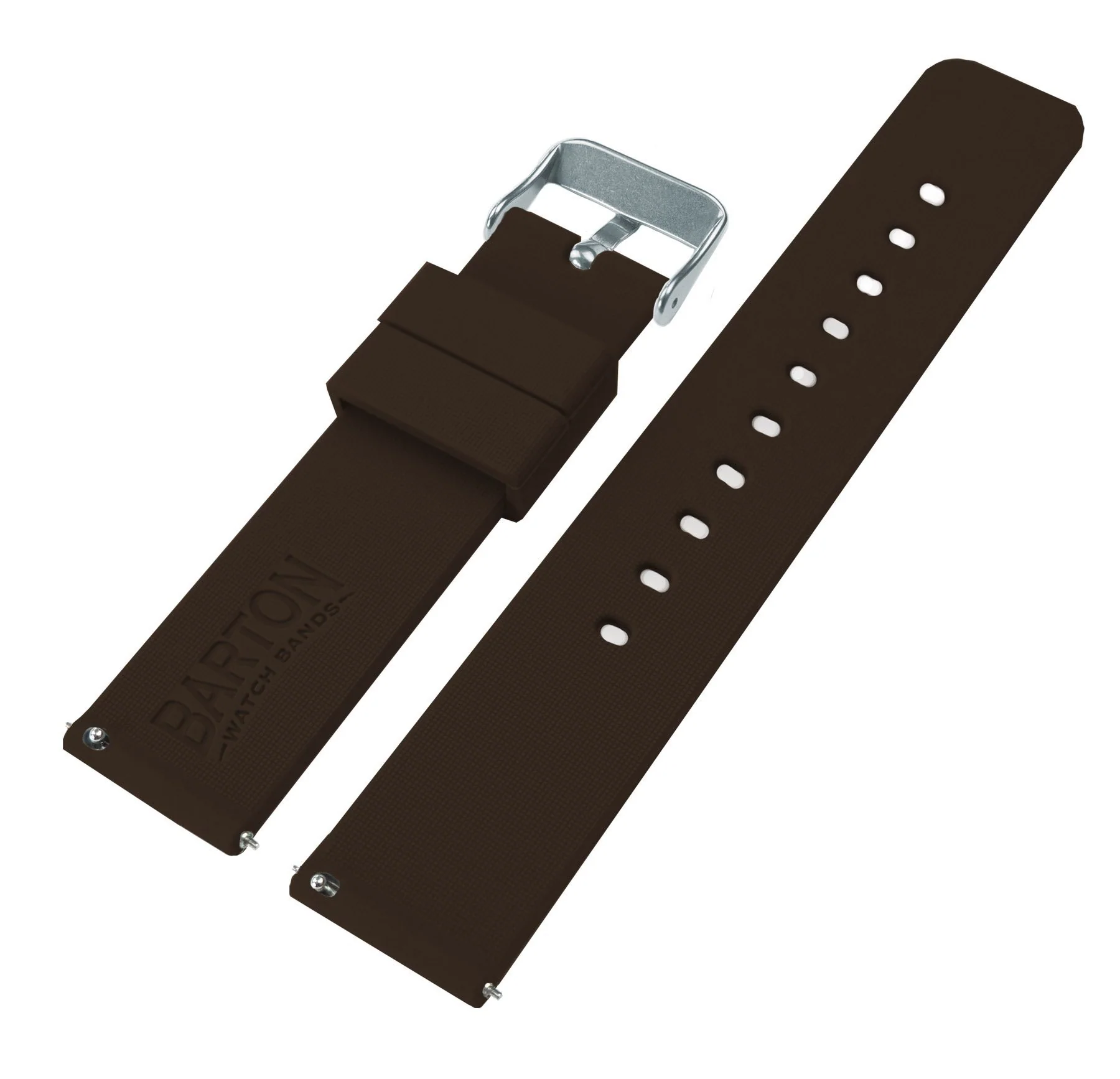 Samsung Galaxy Watch Active 2 Silicone Chocolate Brown Watch Band - Image 4