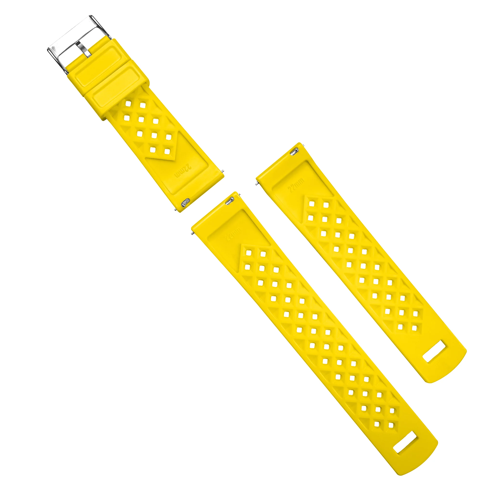 Samsung Galaxy Watch Active 2 Tropical Style Yellow Watch Band - Image 3