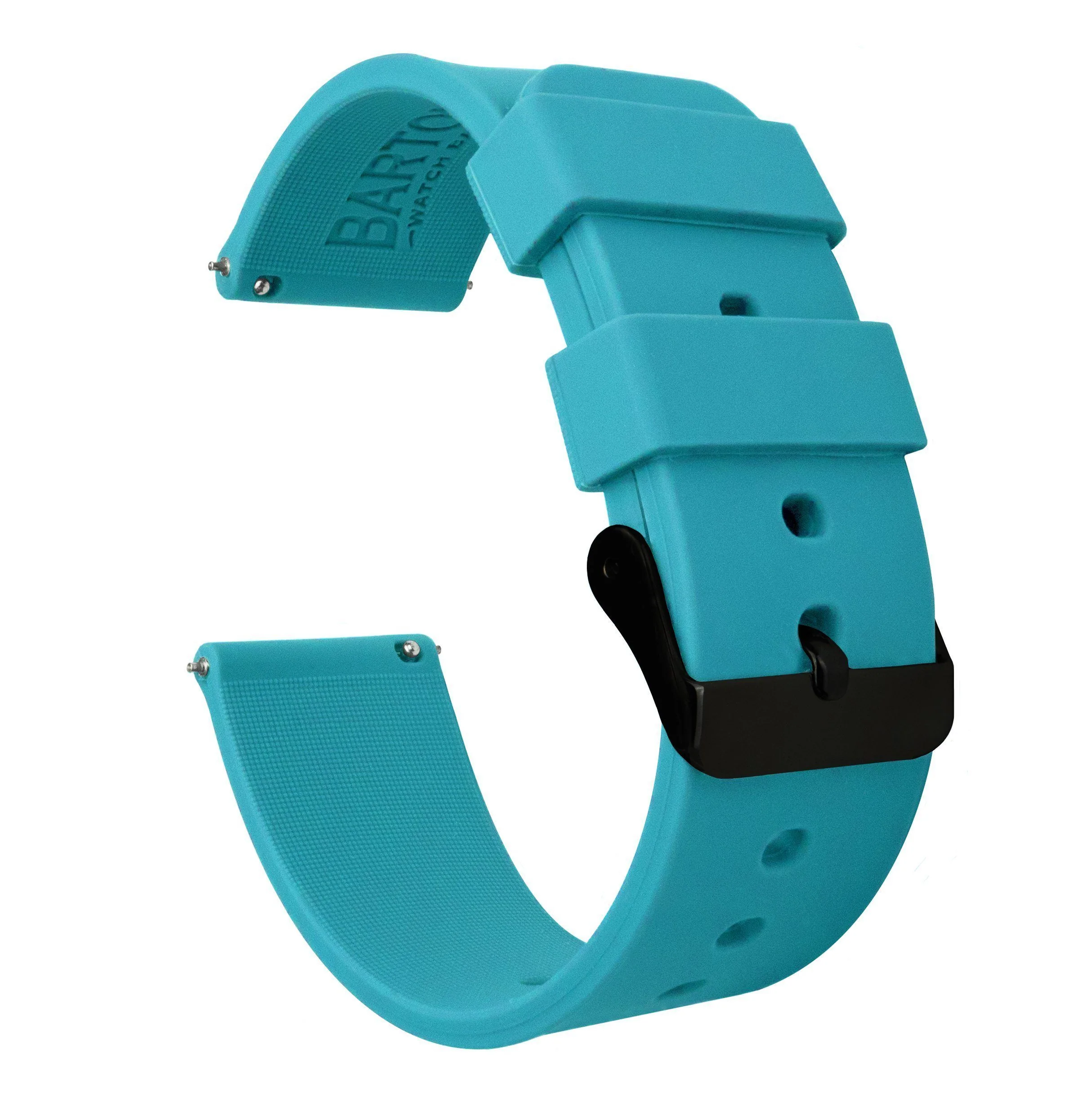 Samsung Galaxy Watch Active Silicone Aqua Blue Watch Band - Image 2