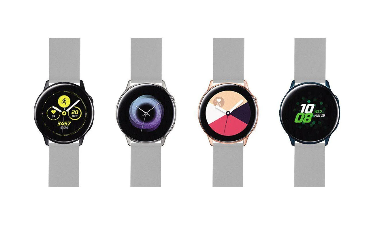 Samsung Galaxy Watch Active Silicone Cool Grey Watch Band - Image 6
