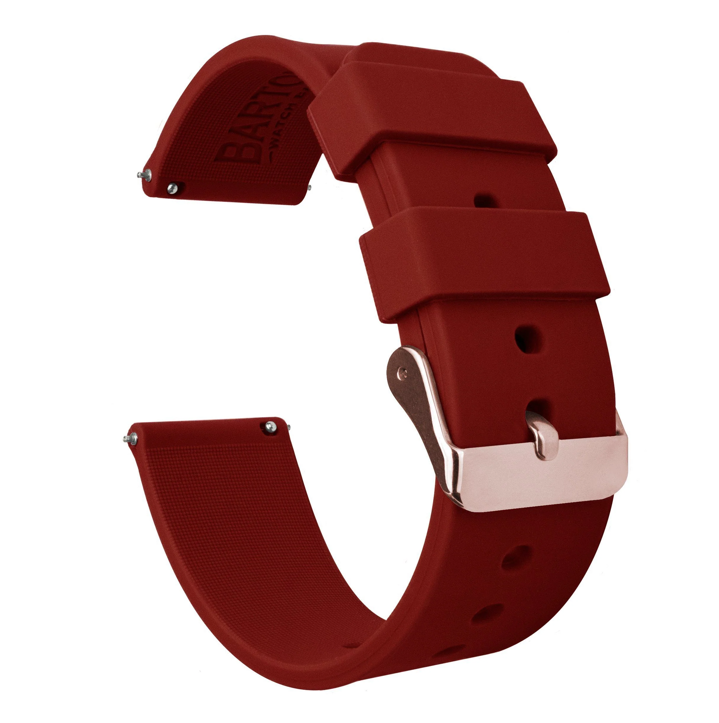 Samsung Galaxy Watch Active Silicone Crimson Red Watch Band - Image 3