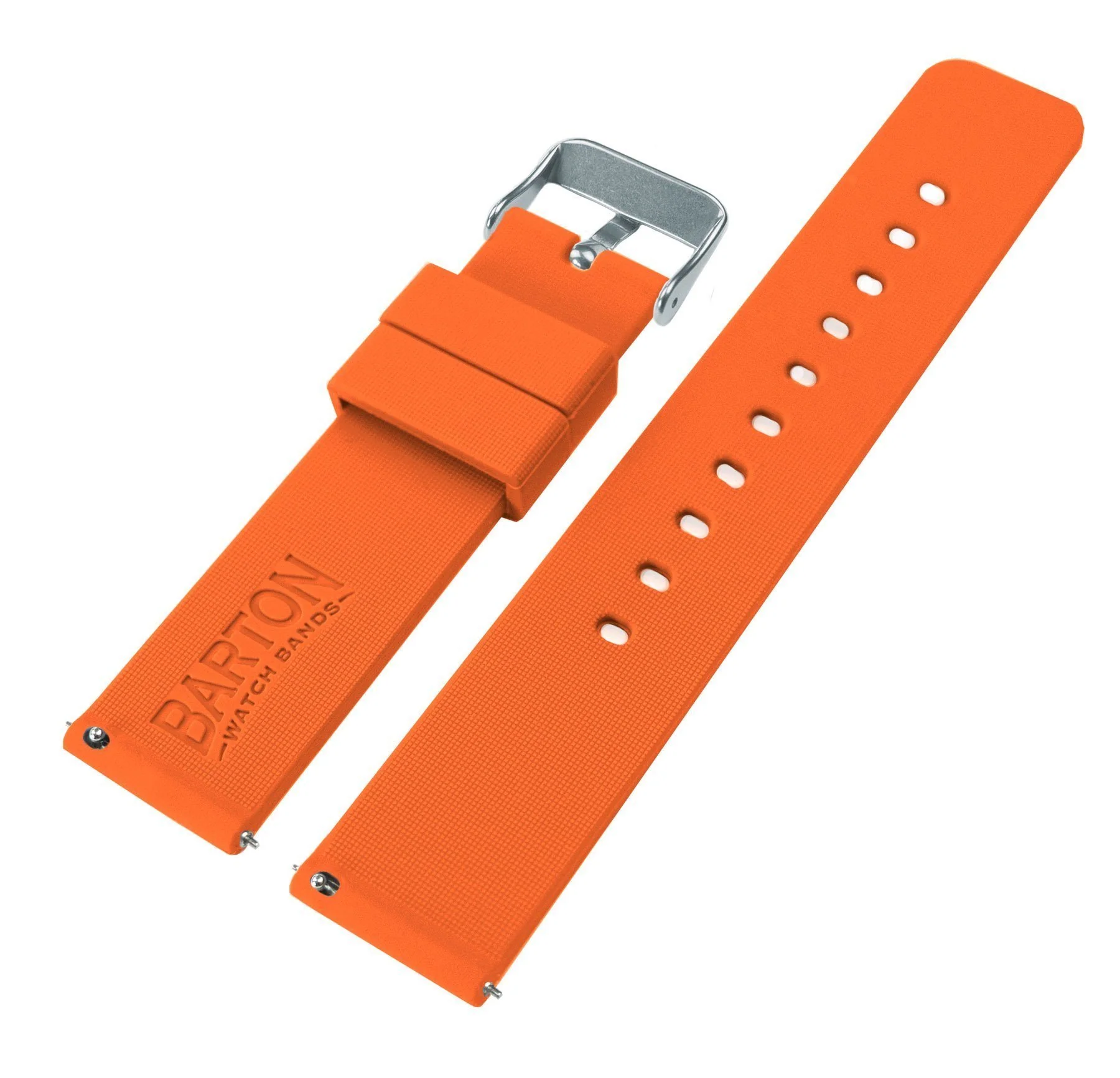 Samsung Galaxy Watch Active Silicone Pumpkin Orange Watch Band - Image 5