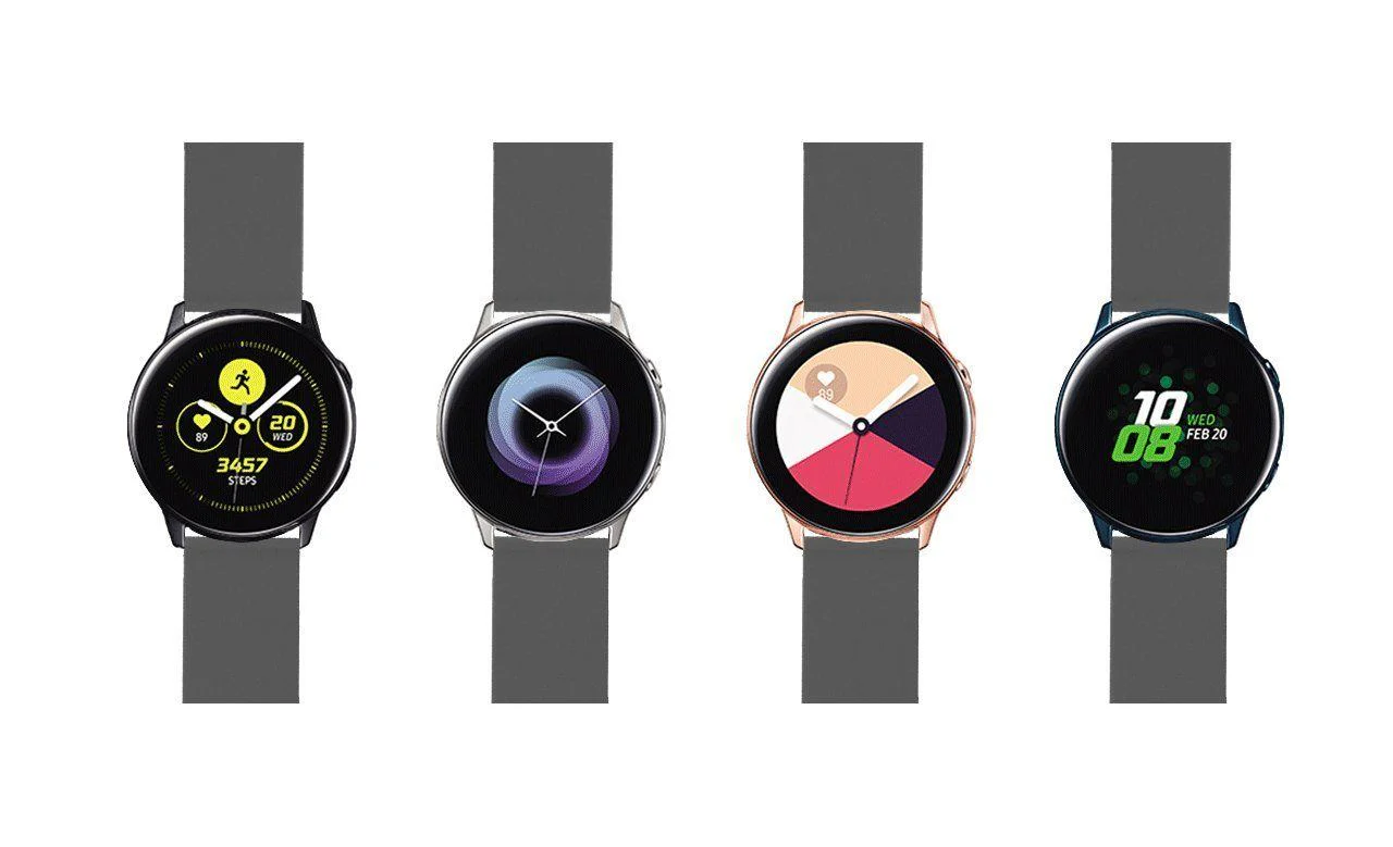 Samsung Galaxy Watch Active Silicone Smokey Grey Watch Band - Image 6