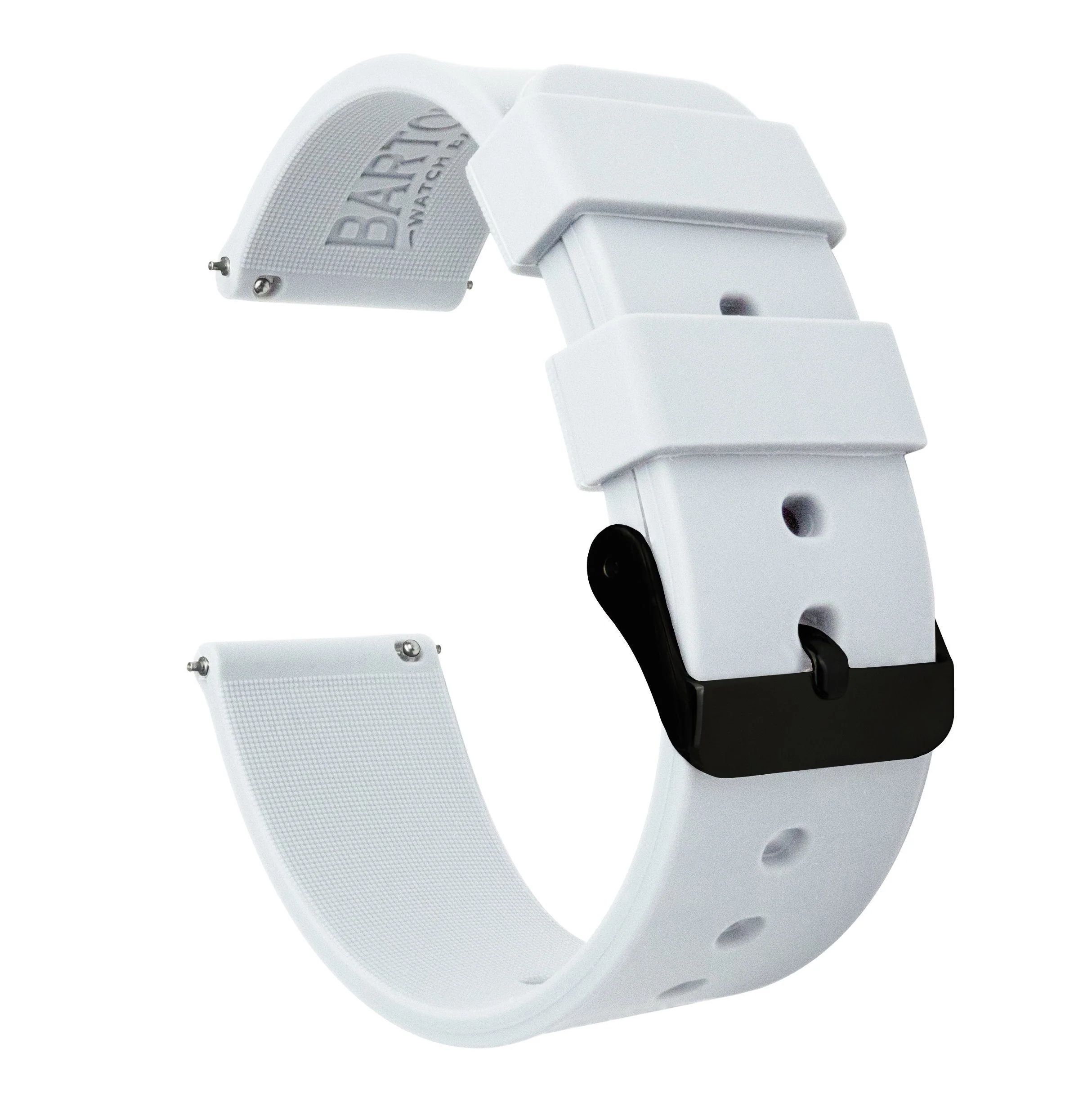 Samsung Galaxy Watch Active Silicone White Watch Band - Image 2