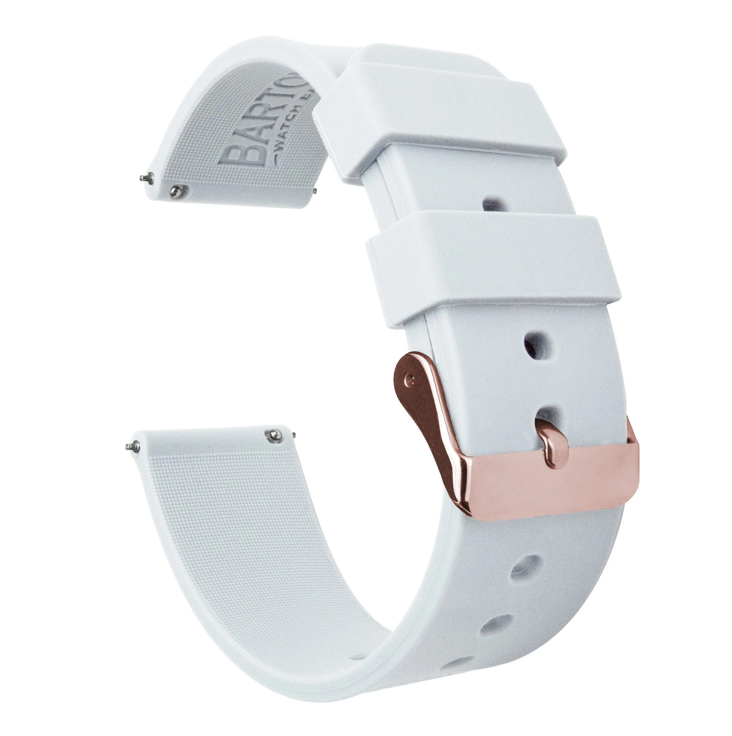 Samsung Galaxy Watch Active Silicone White Watch Band - Image 3