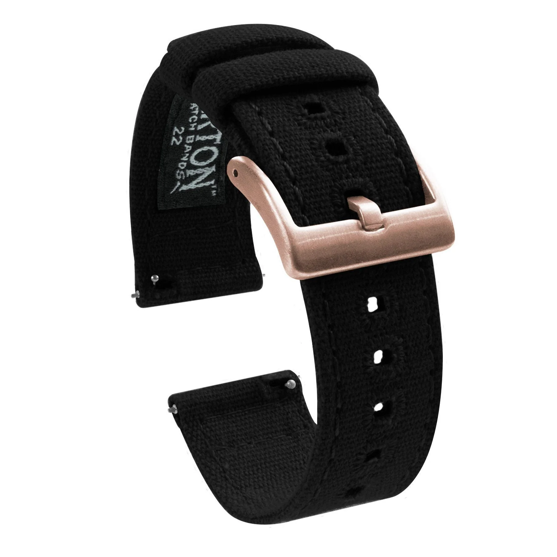 Samsung Galaxy Watch Black Canvas Watch Band - Image 3