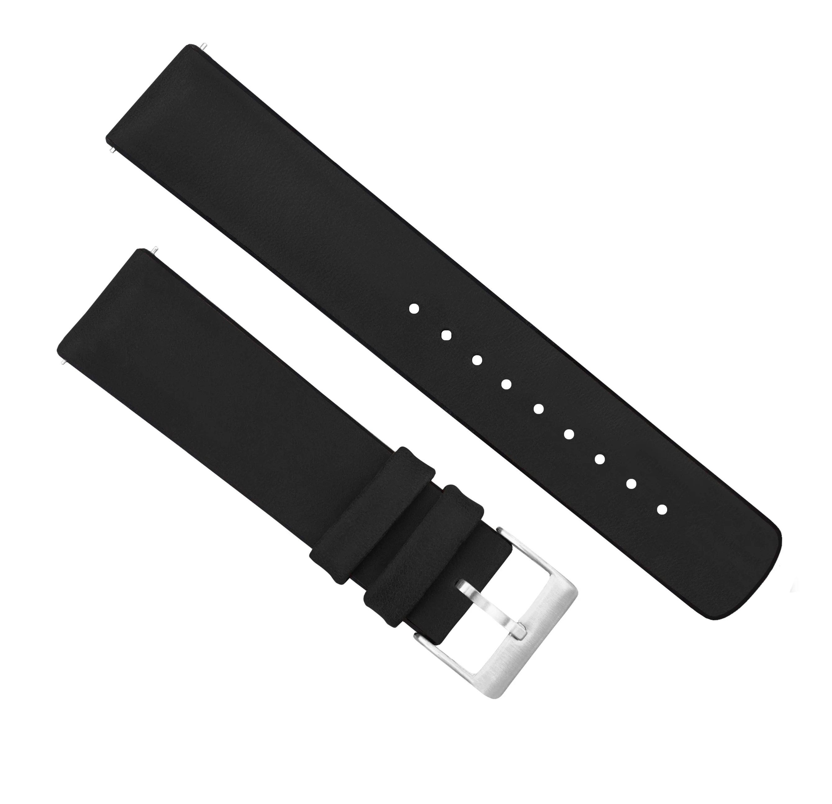 Samsung Galaxy Watch3 Leather And Rubber Hybrid Black Watch Band - Image 4