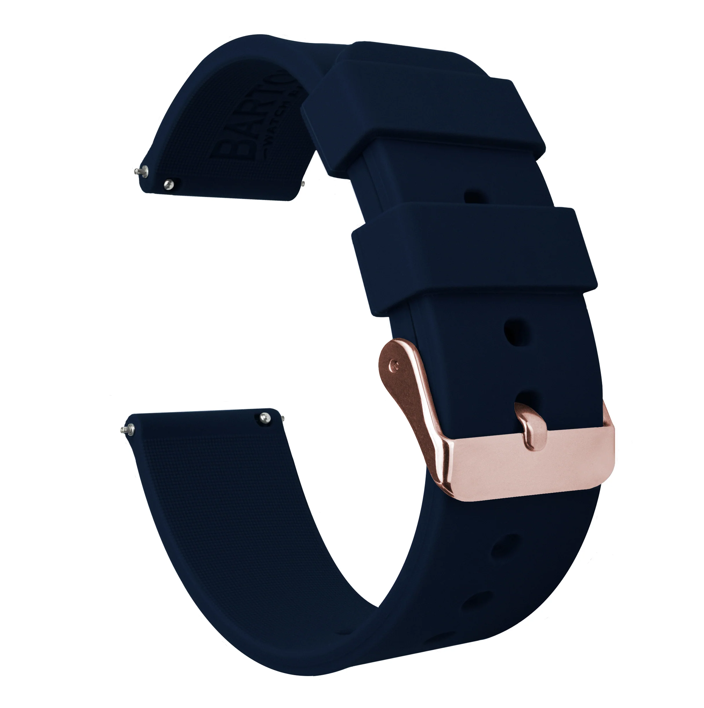 Samsung Galaxy Watch3 Silicone Navy Blue Watch Band - Image 3