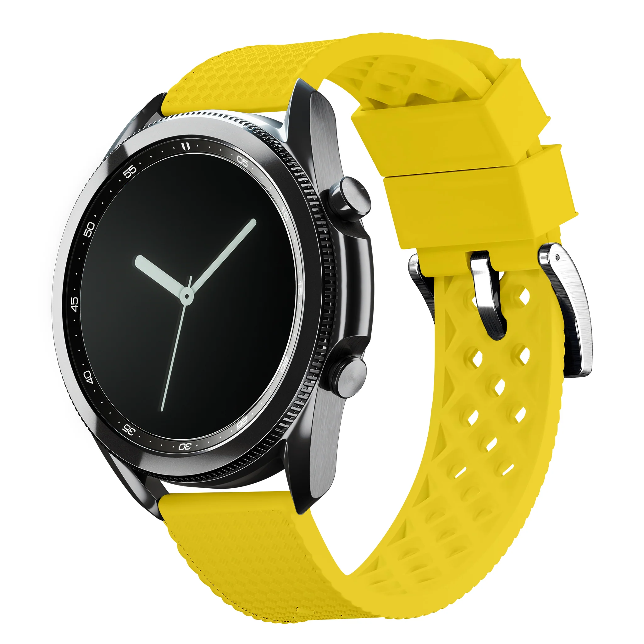 Samsung Galaxy Watch3 Tropical Style Yellow Watch Band - Image 3