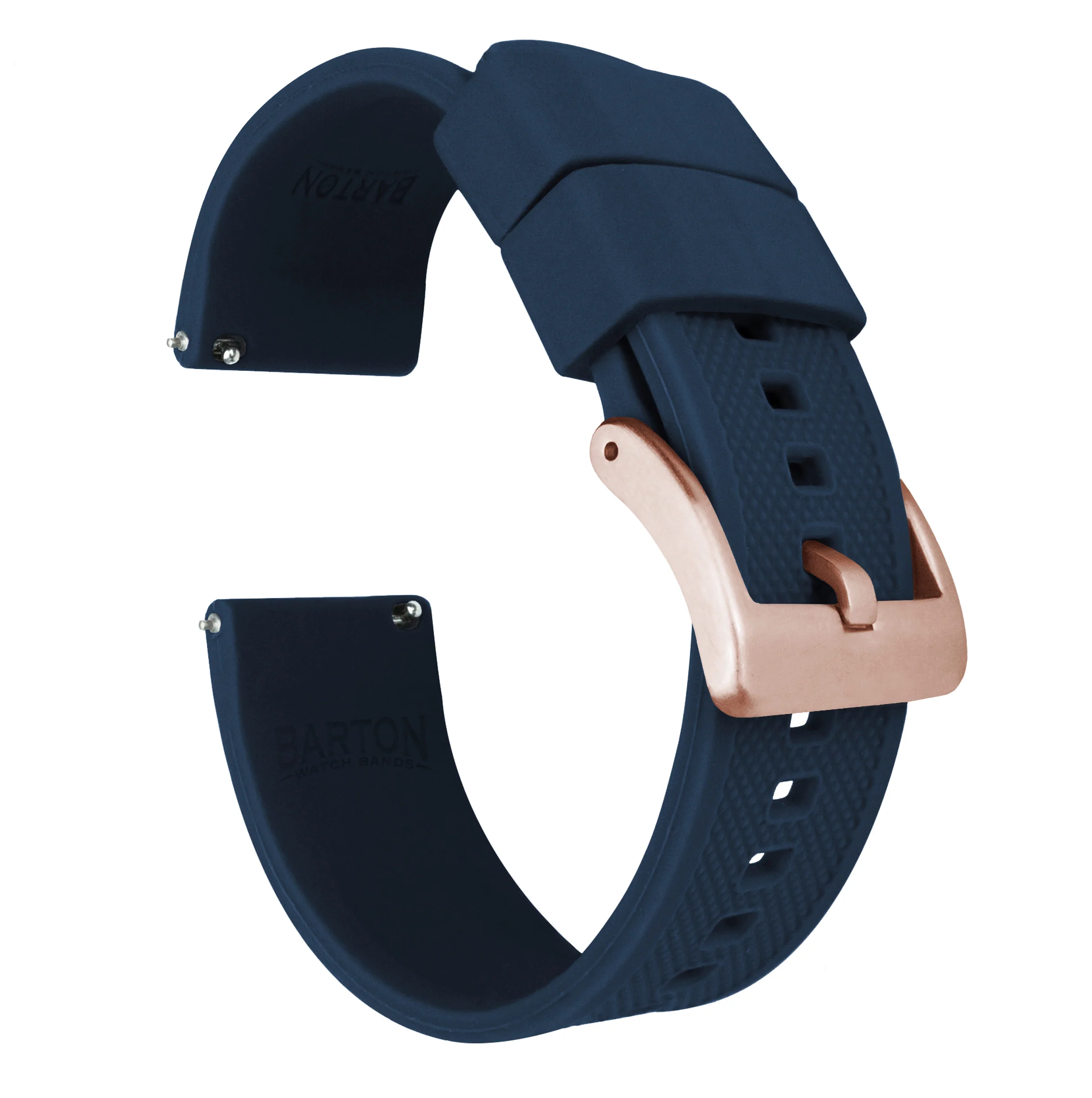 Samsung Galaxy Watch4 Elite Silicone Navy Blue Watch Band - Image 3