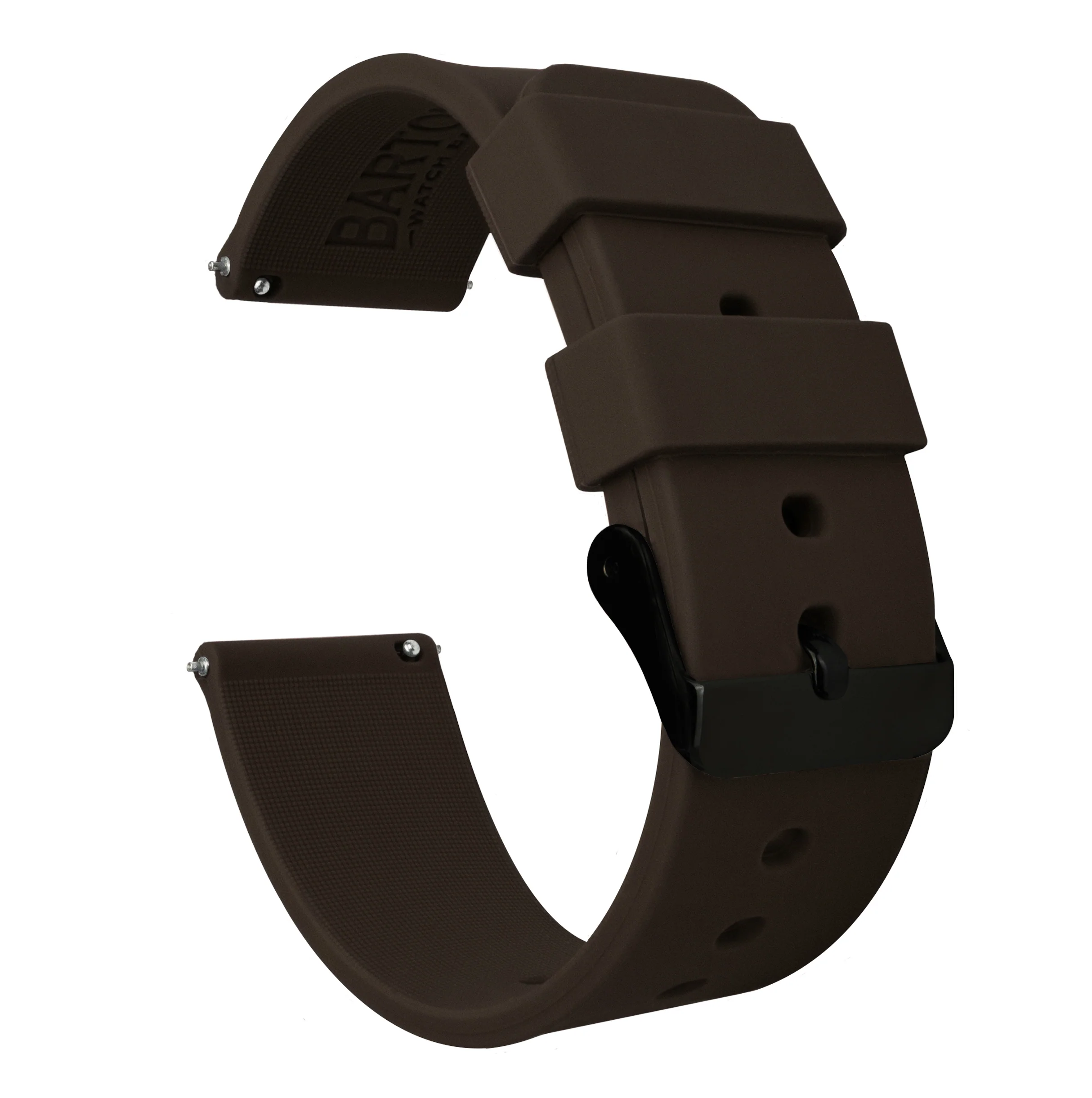 Samsung Galaxy Watch4 Silicone Chocolate Brown Watch Band - Image 2