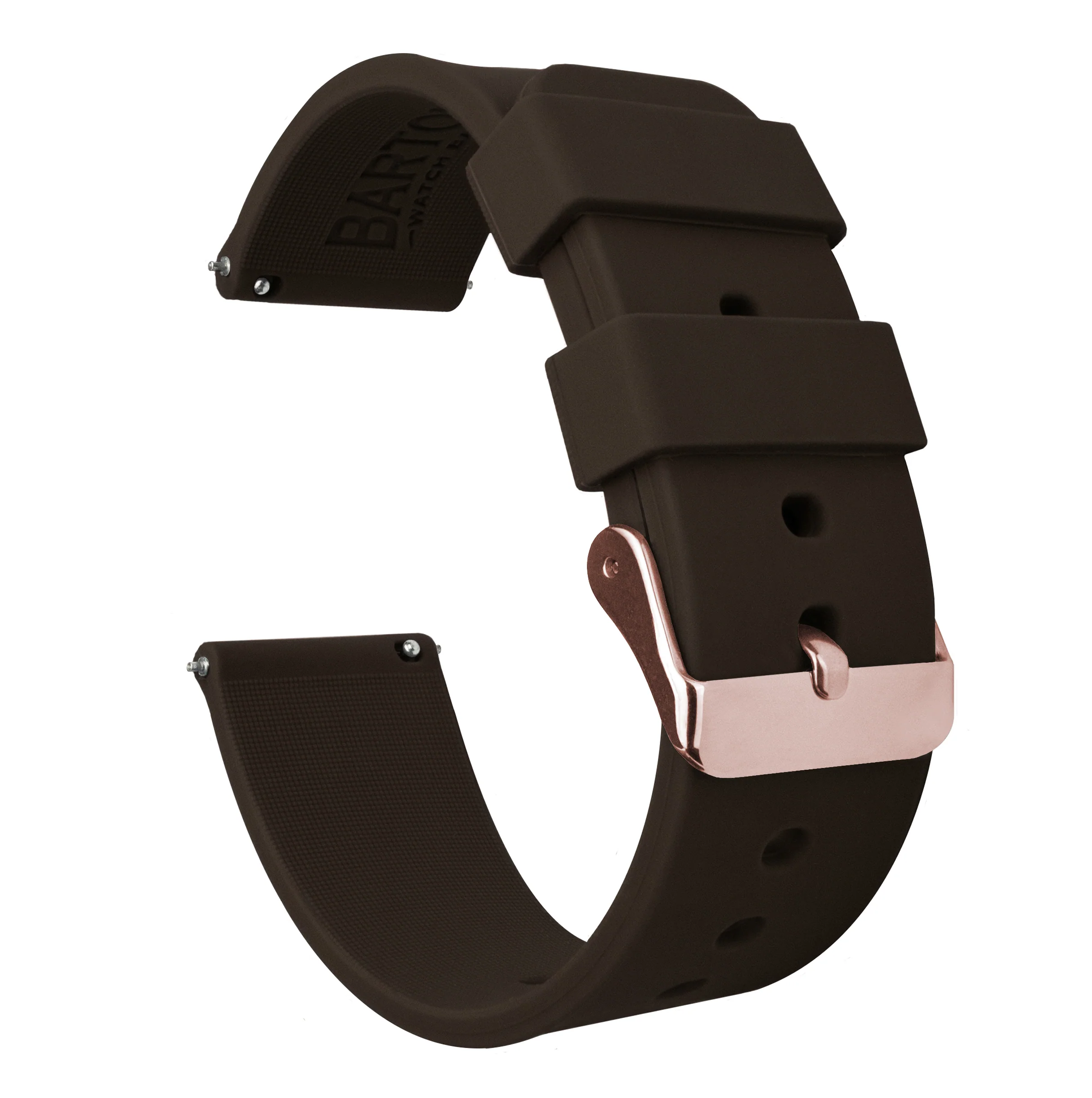 Samsung Galaxy Watch4 Silicone Chocolate Brown Watch Band - Image 3