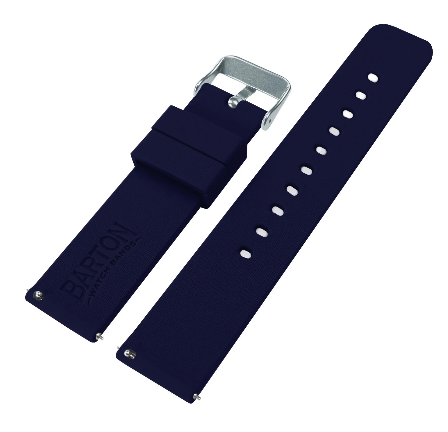 Samsung Galaxy Watch4 Silicone Navy Blue Watch Band - Image 5
