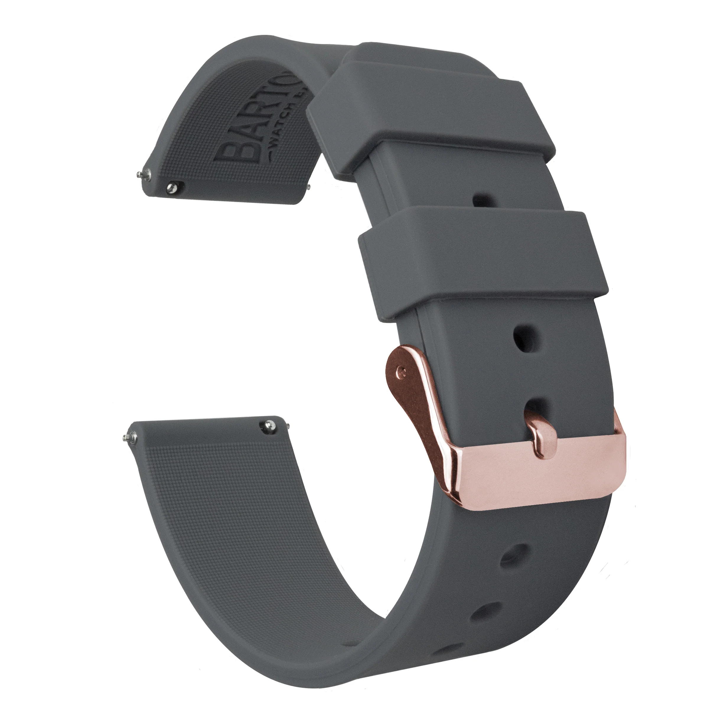 Samsung Galaxy Watch4 Silicone Smokey Grey Watch Band - Image 3
