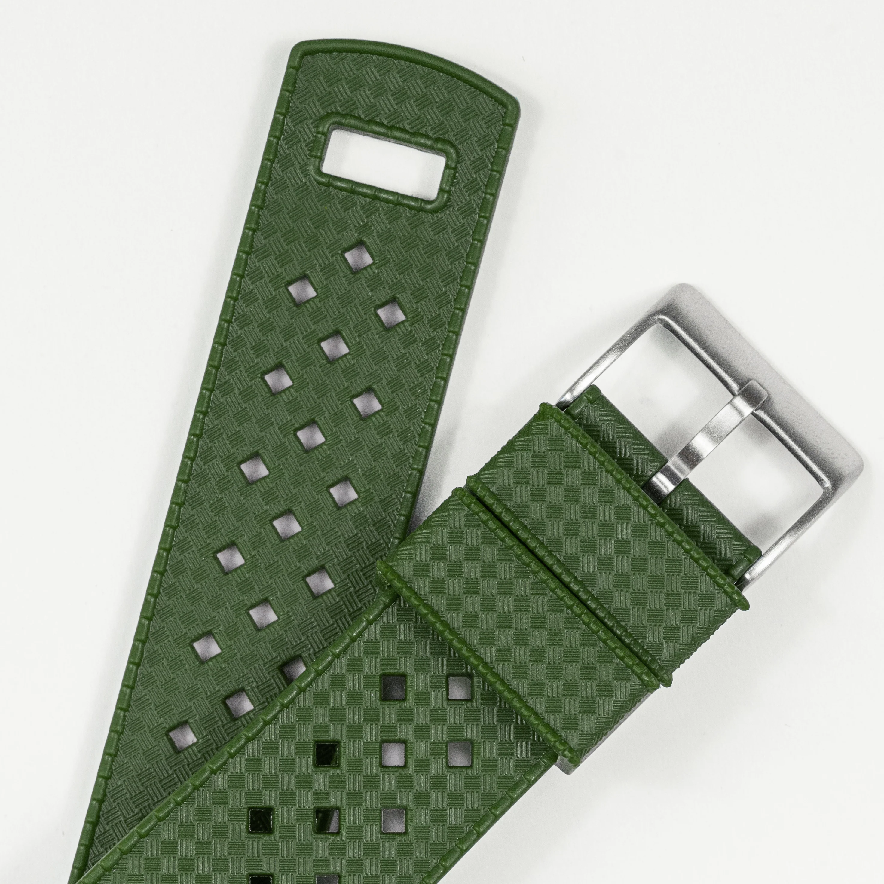 Samsung Galaxy Watch4 Tropical Style Army Green Watch Band - Image 2