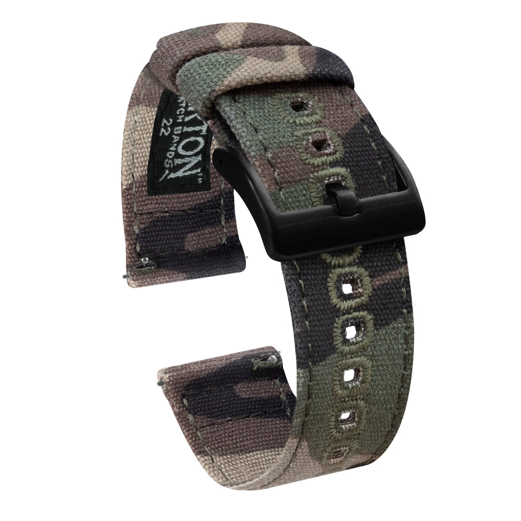 Samsung Galaxy Watch5 Camouflage Canvas Watch Band - Image 2