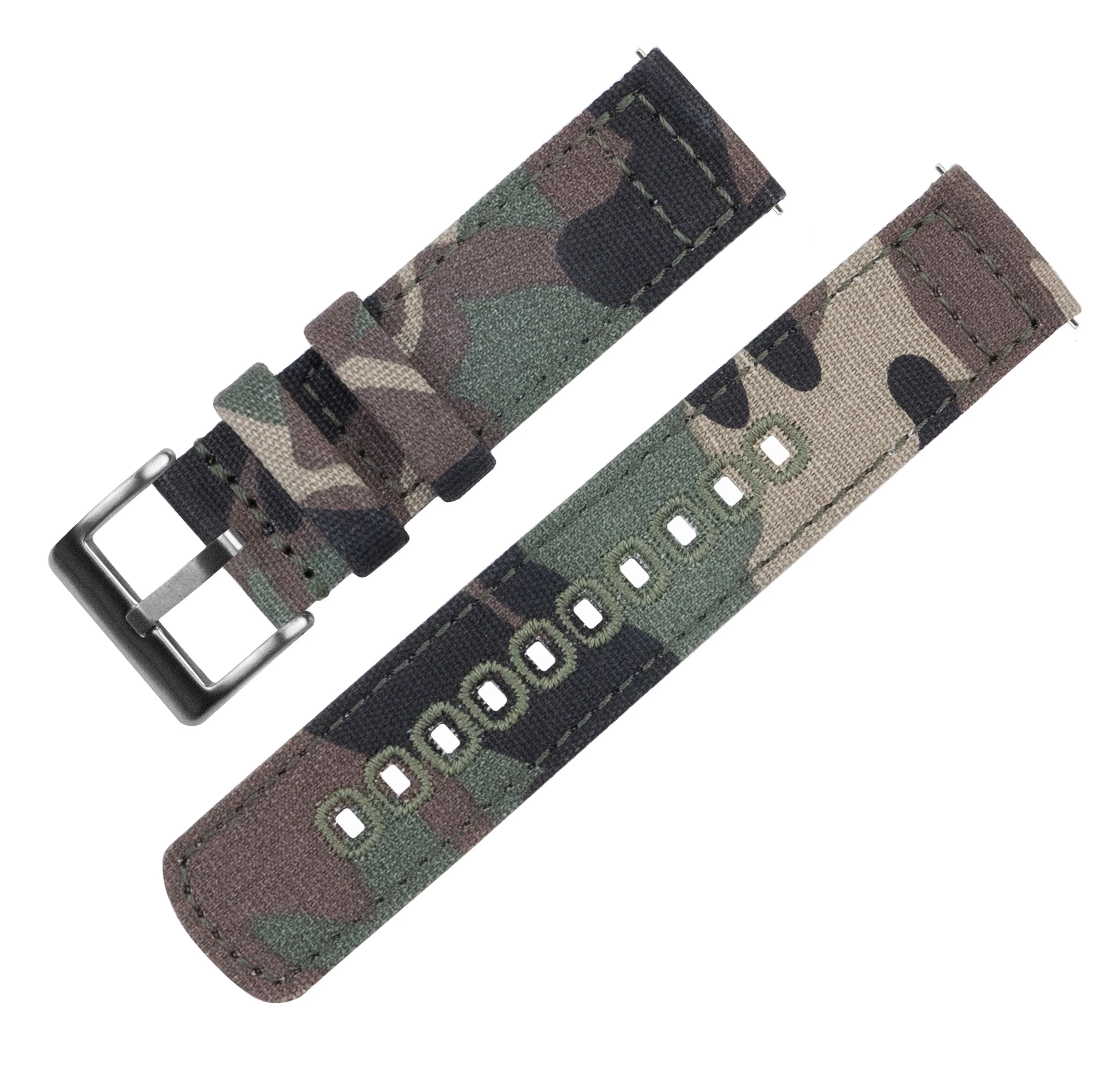 Samsung Galaxy Watch5 Camouflage Canvas Watch Band - Image 4