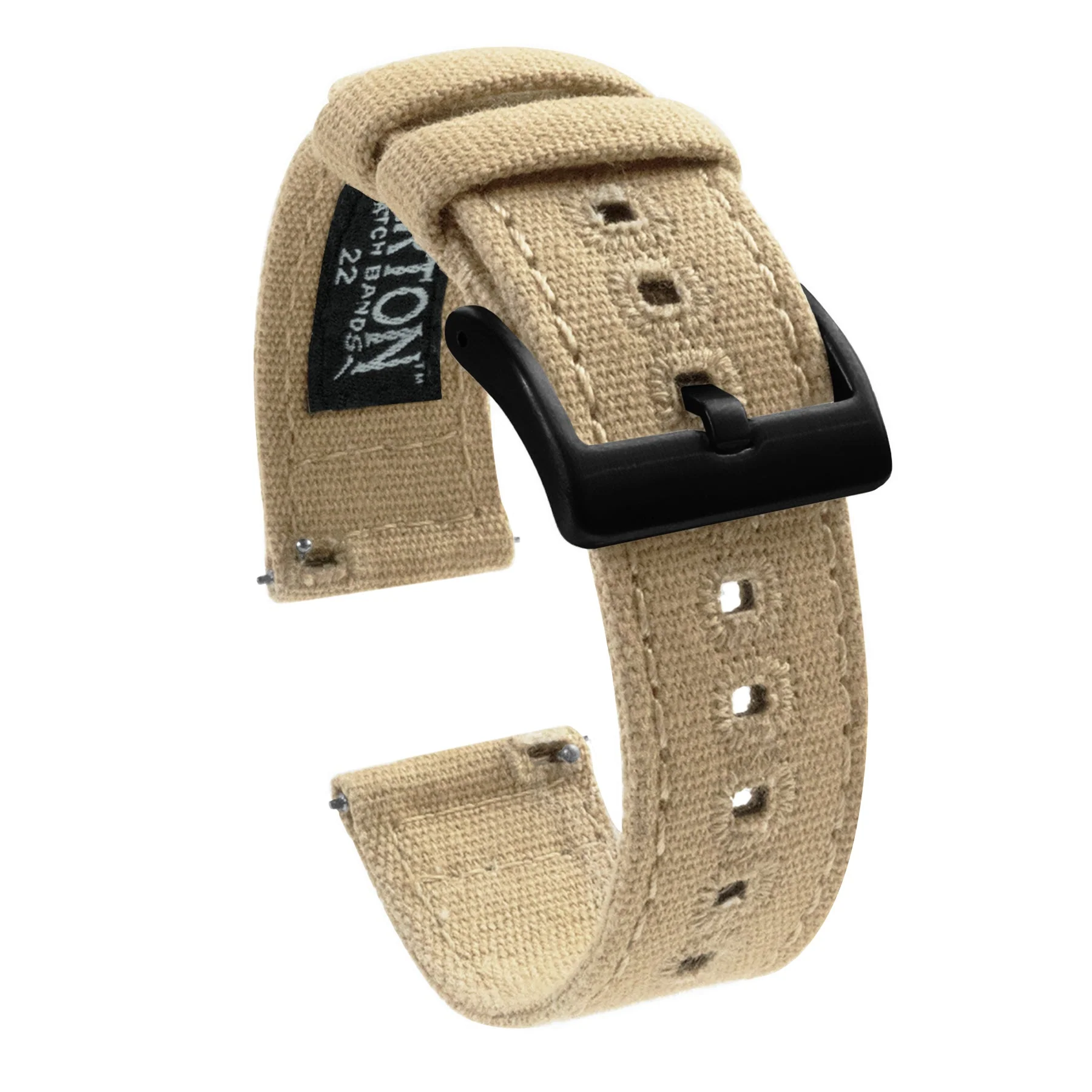 Samsung Galaxy Watch5 Khaki Canvas Watch Band - Image 2