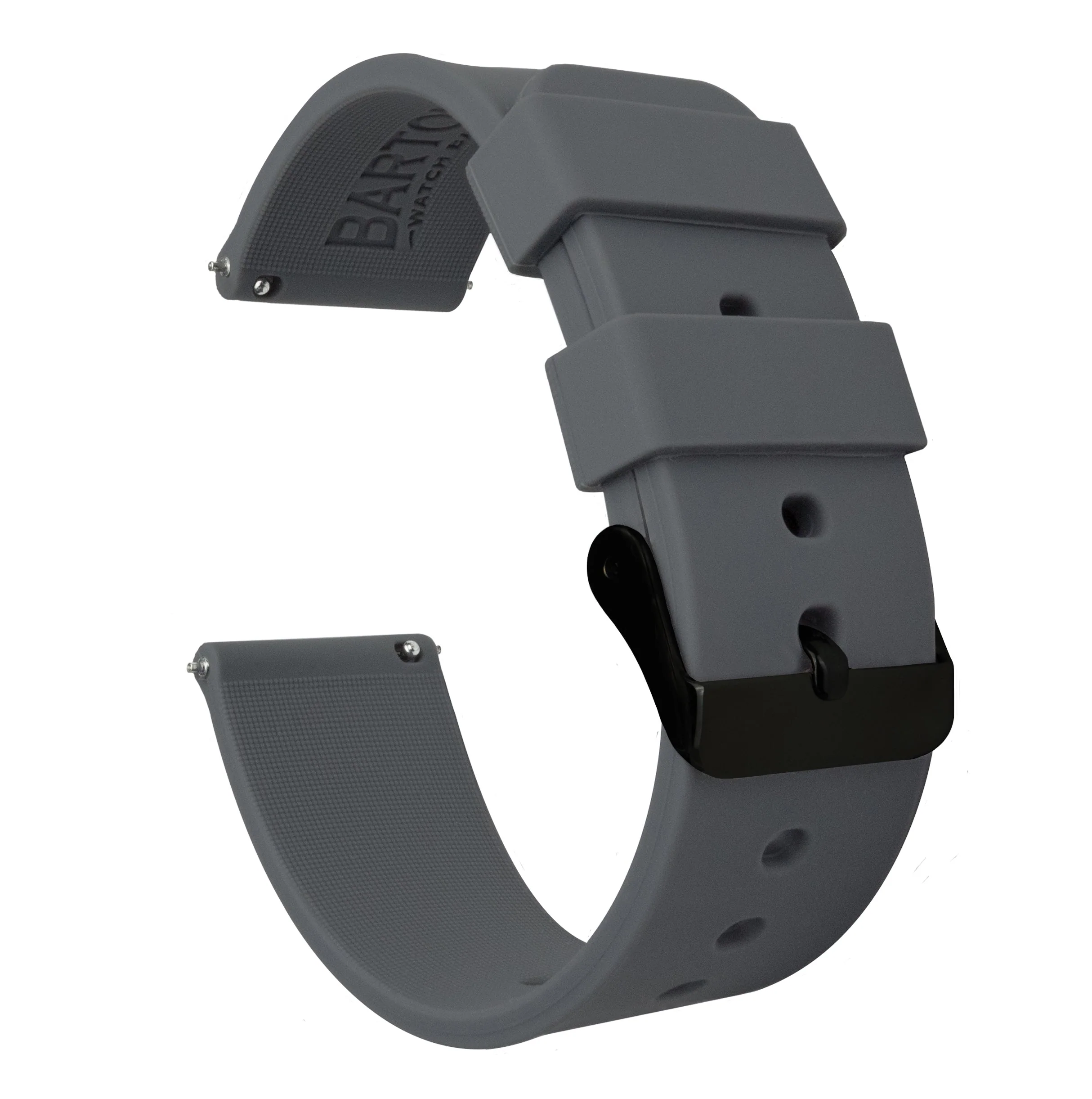 Samsung Galaxy Watch5 Silicone Smokey Grey Watch Band - Image 2