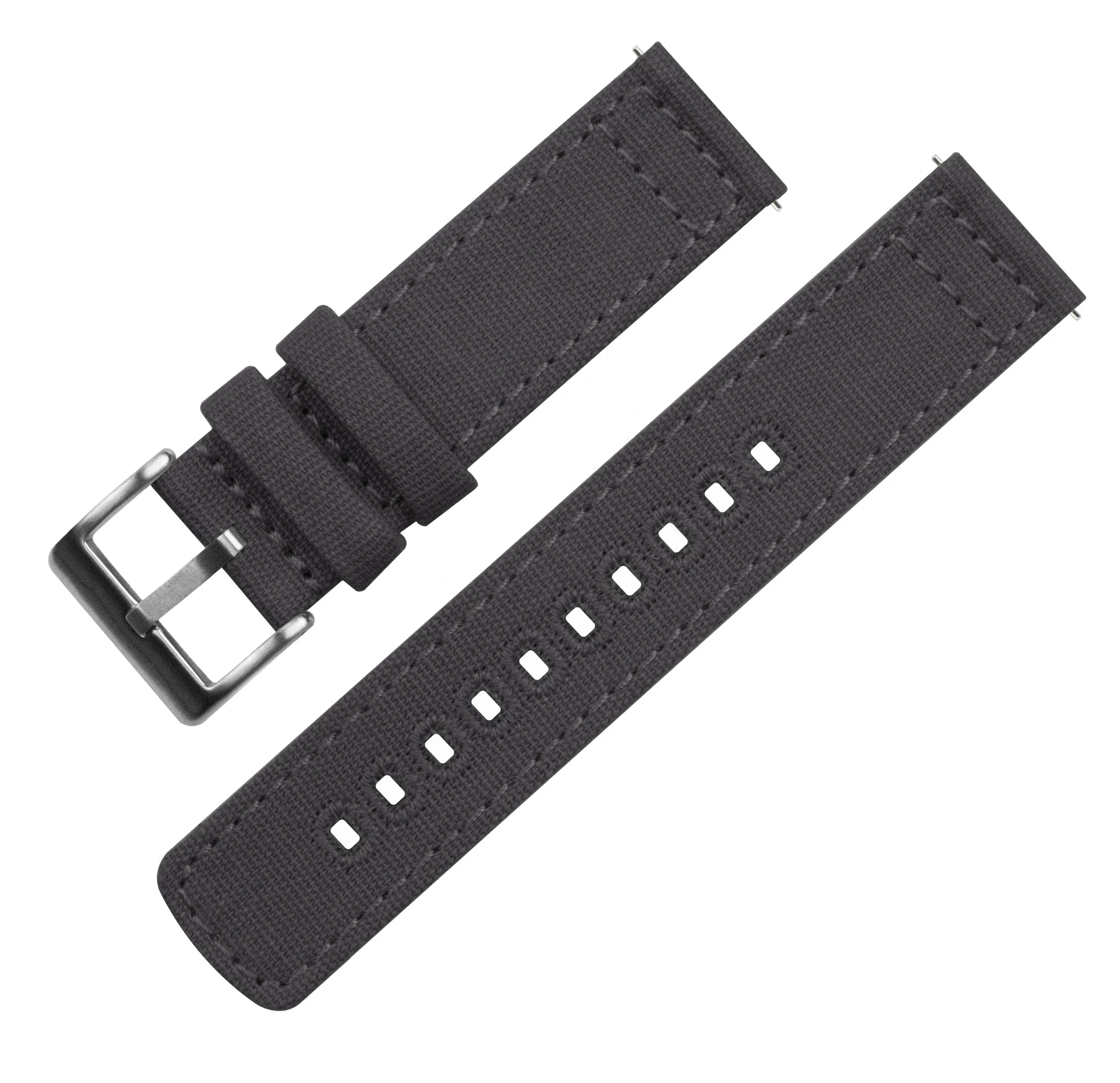 Samsung Galaxy Watch5 Smoke Grey Canvas Watch Band - Image 4