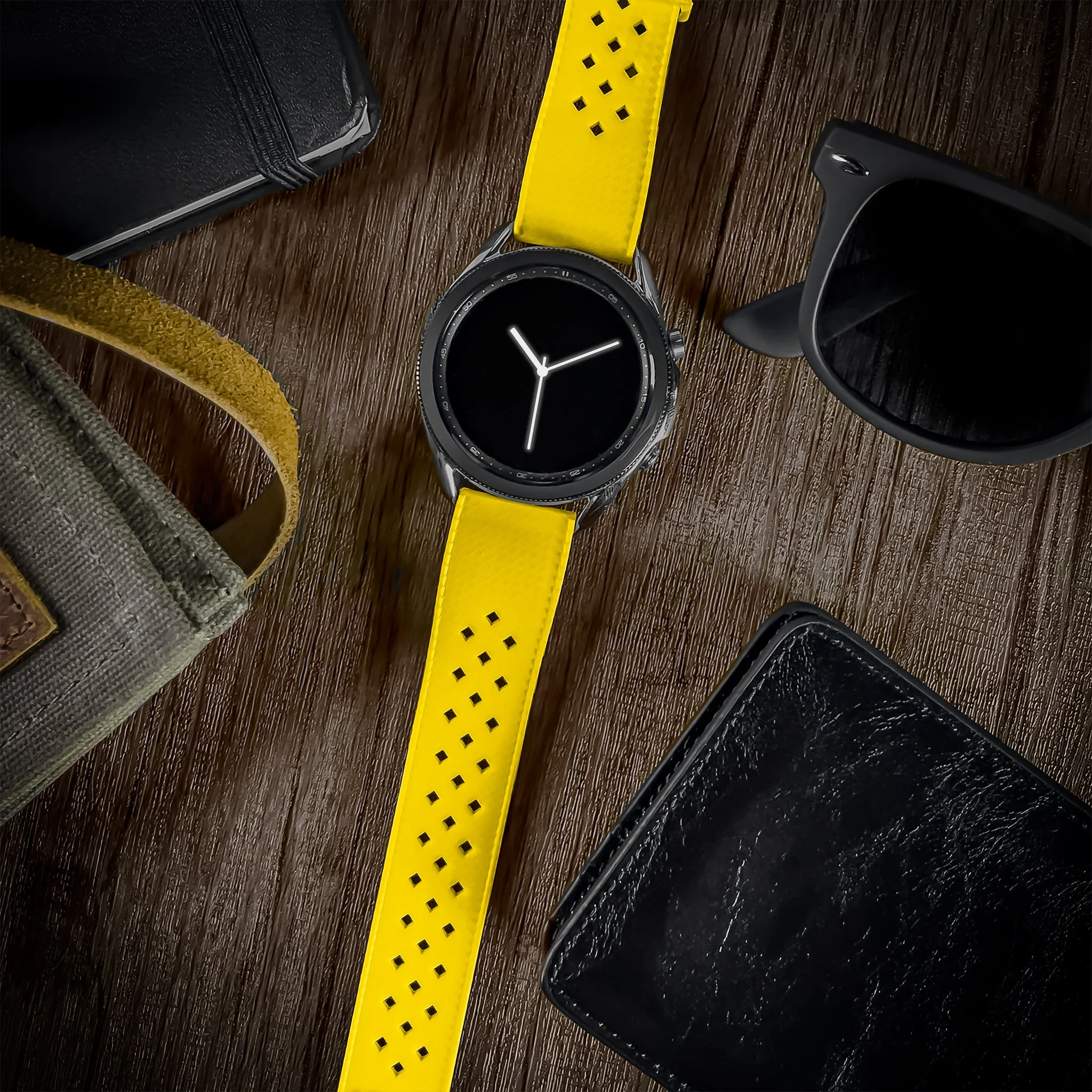 Samsung Galaxy Watch5 Tropical Style Yellow Watch Band - Image 2