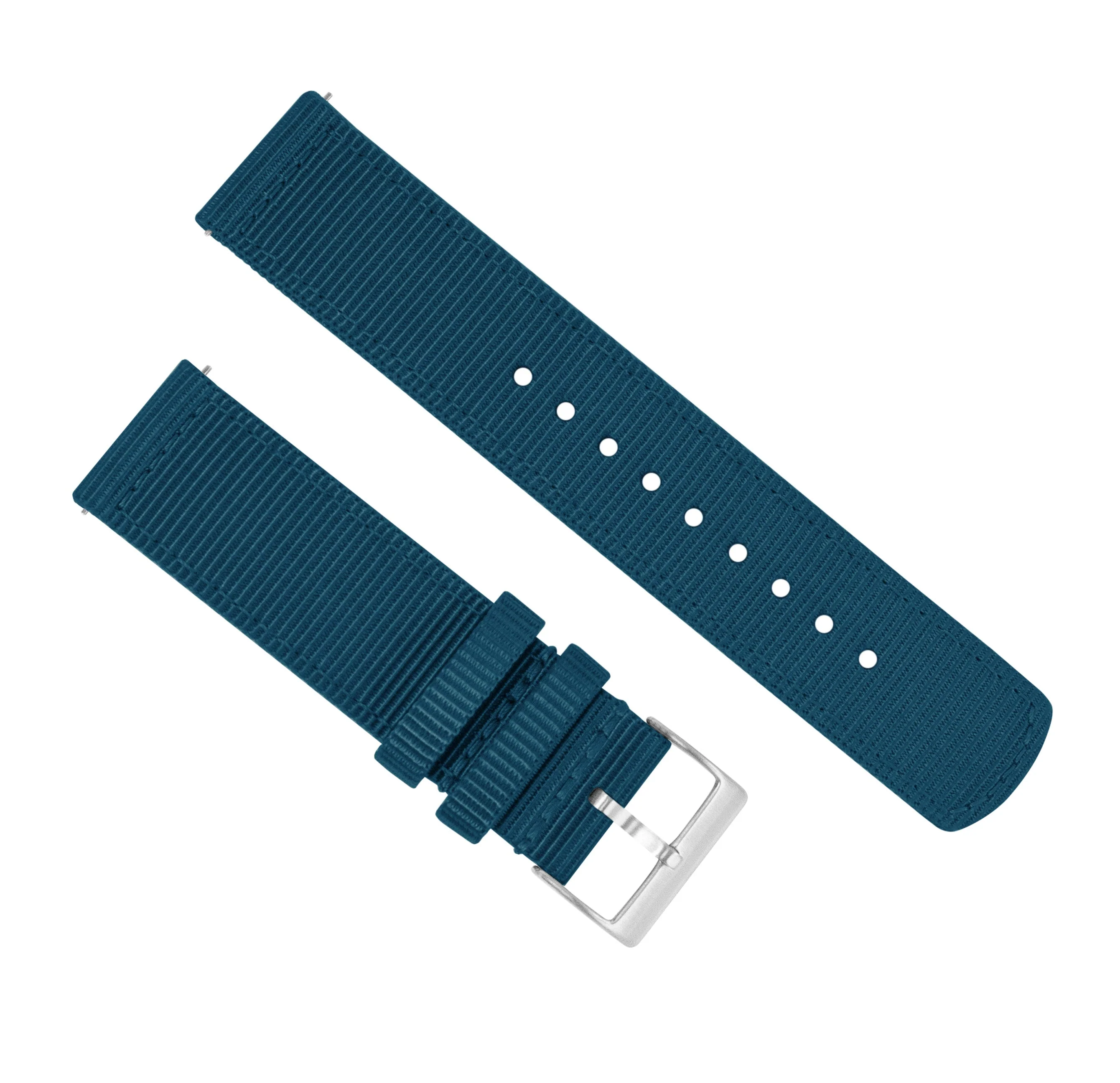 Samsung Galaxy Watch5 Two Piece NATO® style Steel Blue Watch Band - Image 2