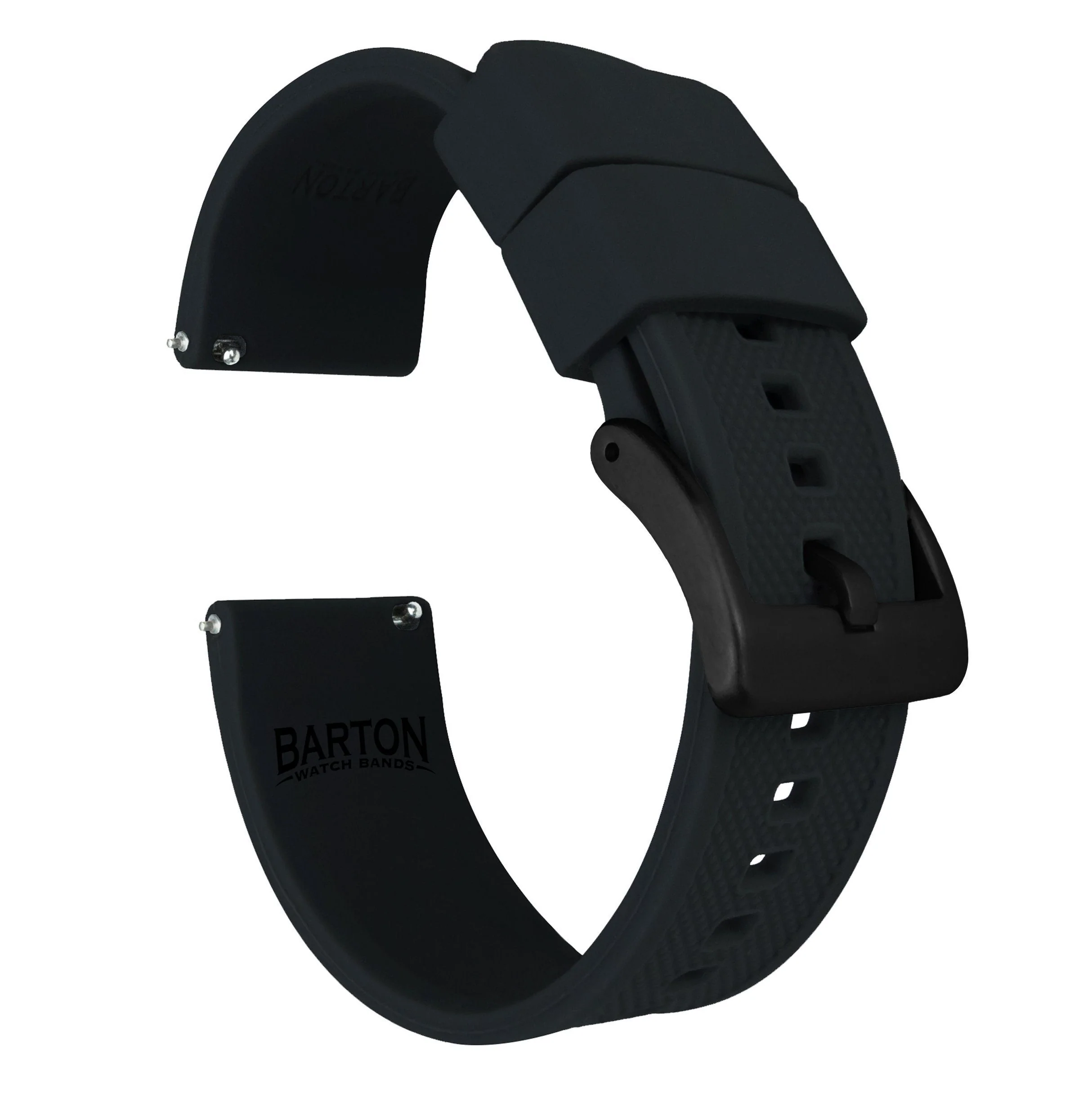 Samsung Galaxy Watch6 Elite Silicone Black Watch Band - Image 2
