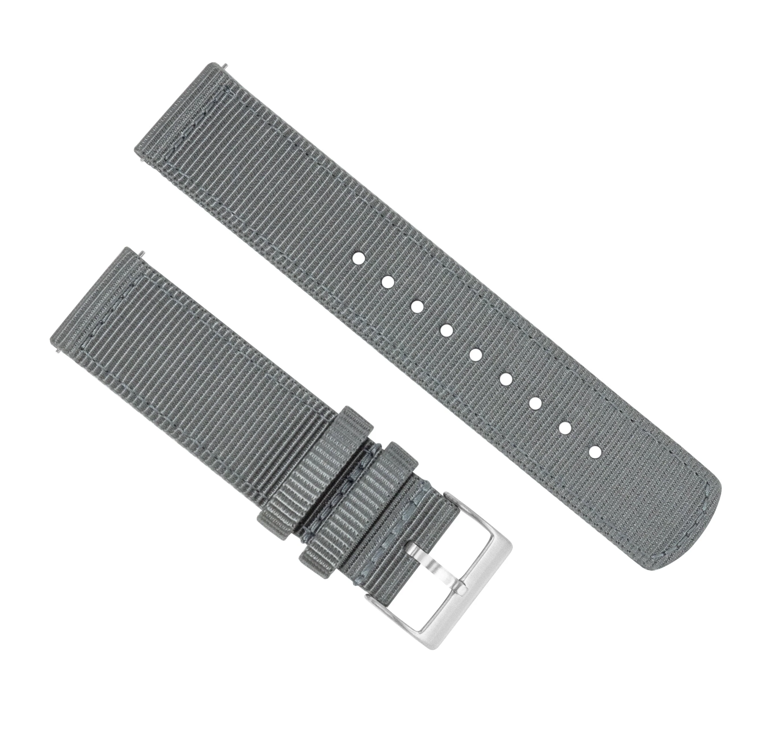 Samsung Galaxy Watch6 Two Piece NATO® style Smoke Grey Watch Band - Image 2