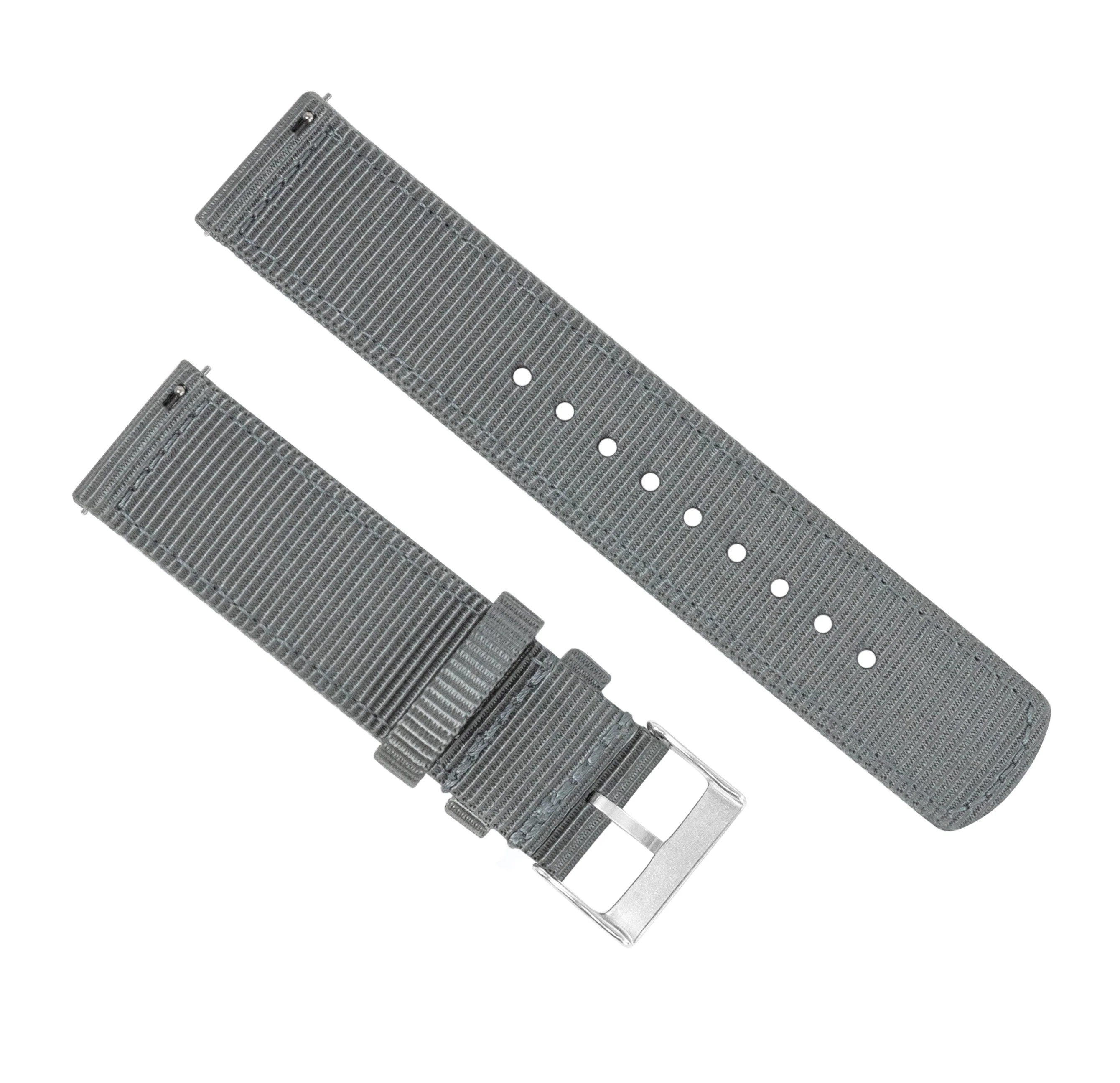 Samsung Galaxy Watch6 Two Piece NATO® style Smoke Grey Watch Band - Image 3