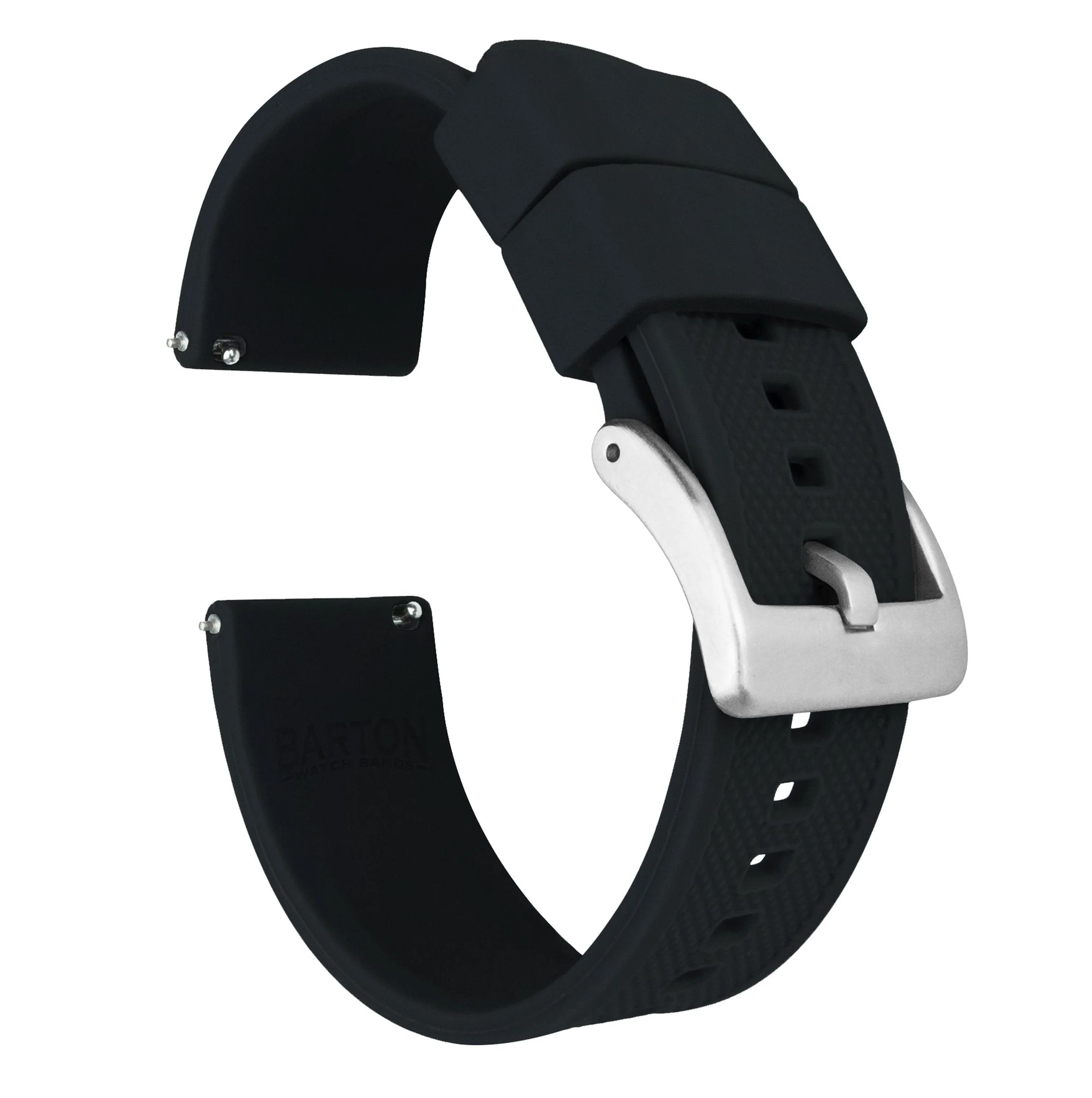 Samsung Galaxy watch7 Elite Silicone Black Watch Band - Image 2