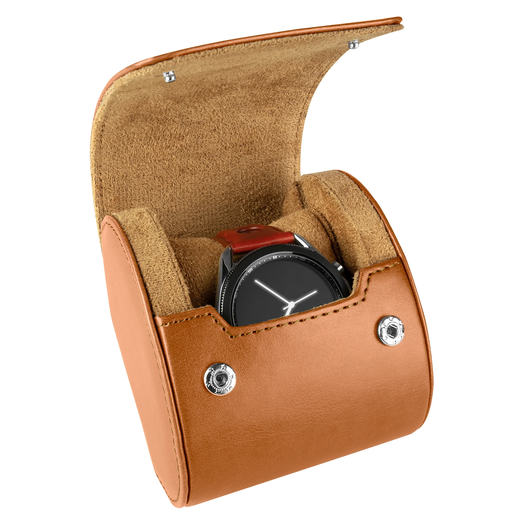 Recycled Leather Single Watch Roll - Image 11