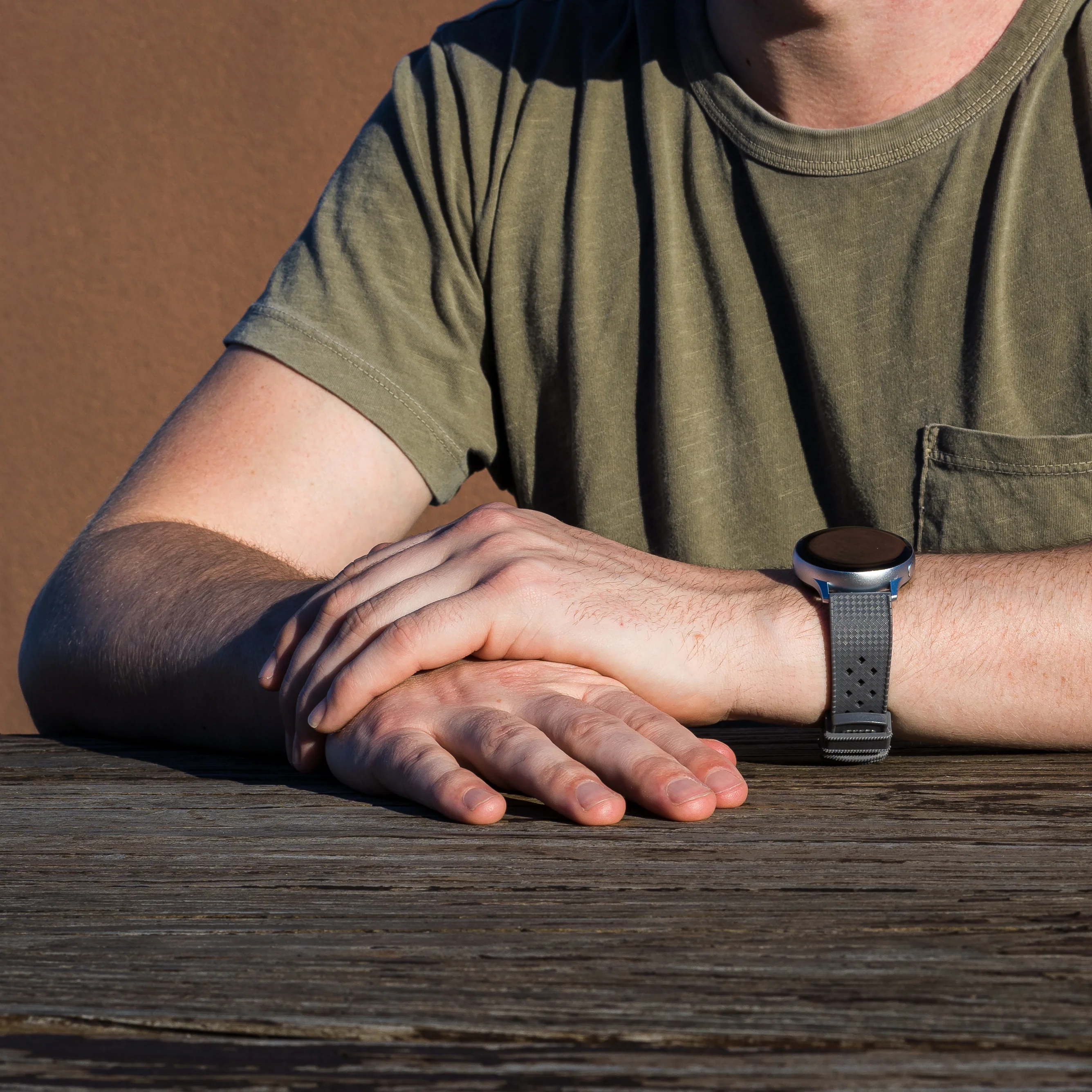 Smoke Grey Tropical Style Watch Band - Image 2