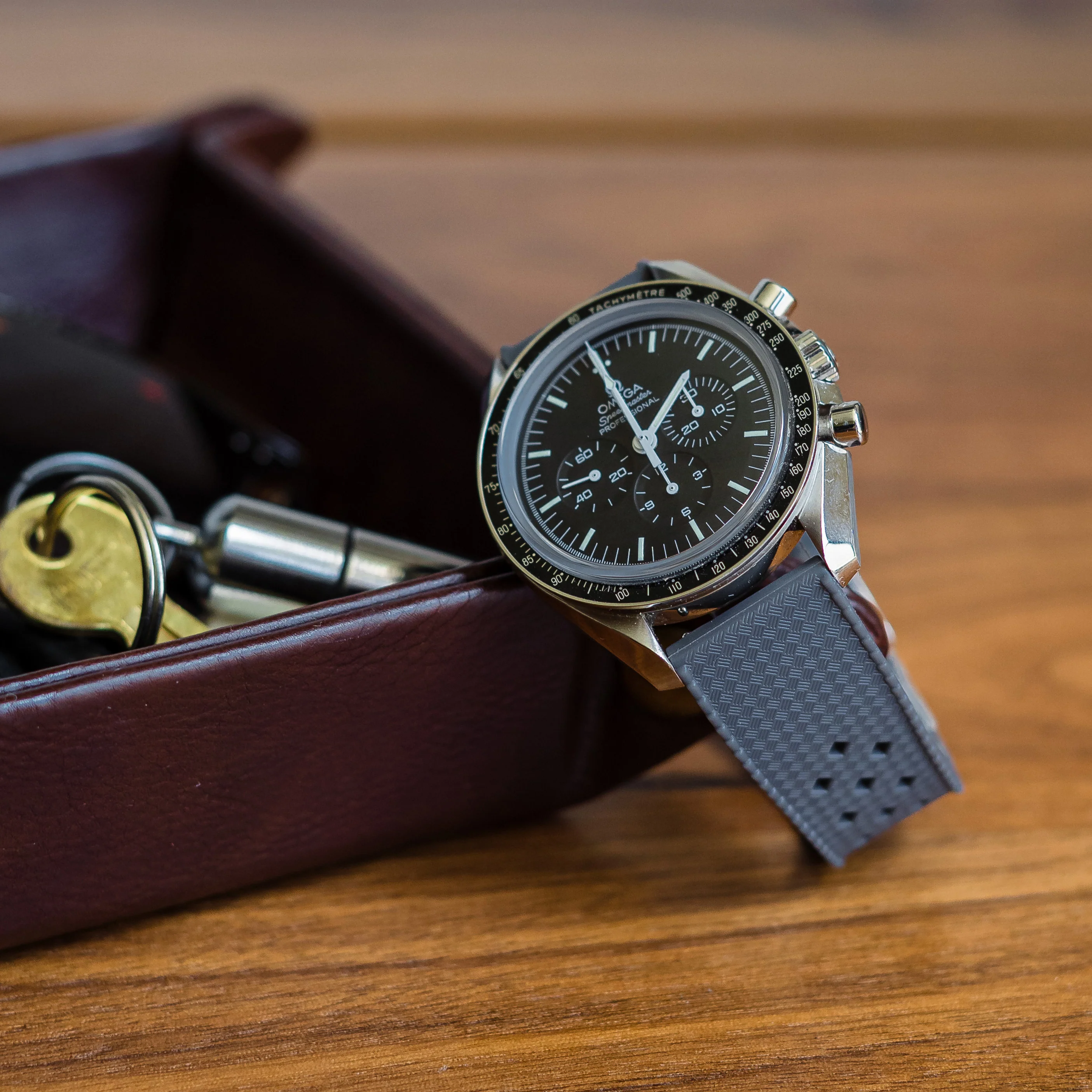 Smoke Grey Tropical Style Watch Band - Image 6