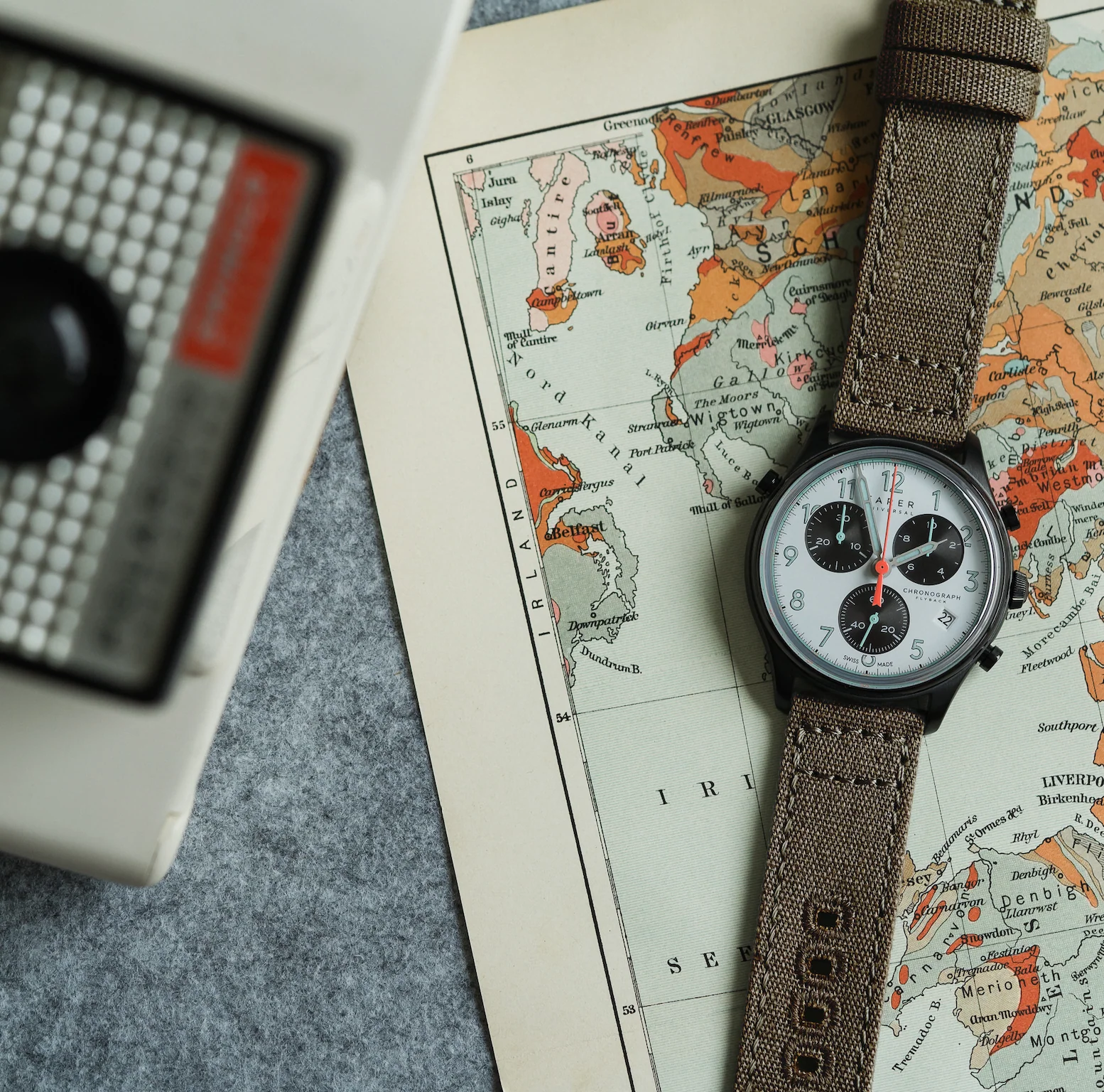 Taupe Premium Canvas Watch Band - Image 2