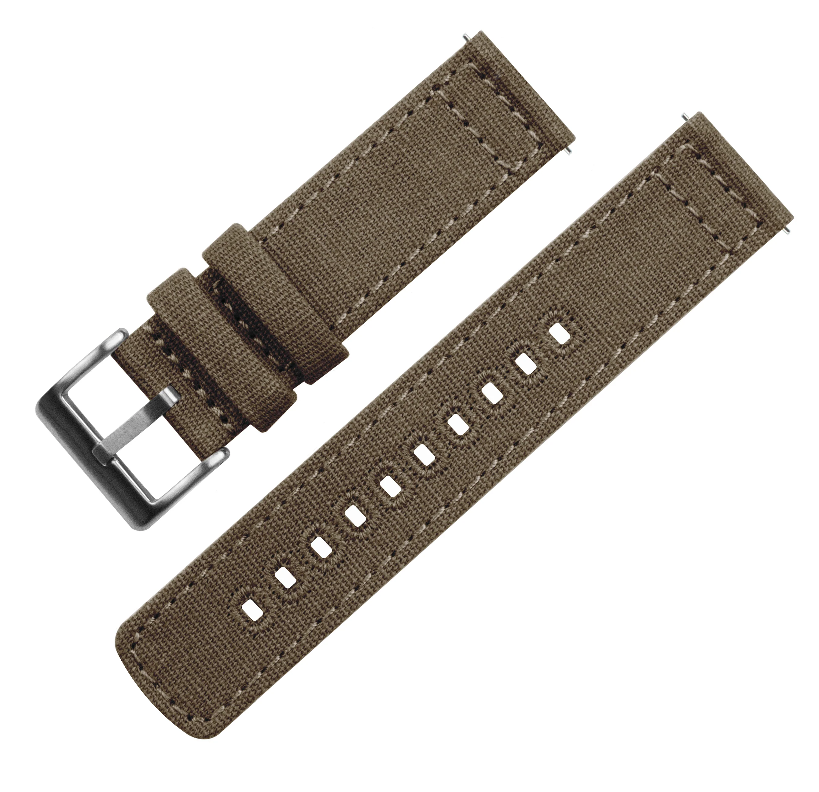Taupe Premium Canvas Watch Band - Image 3