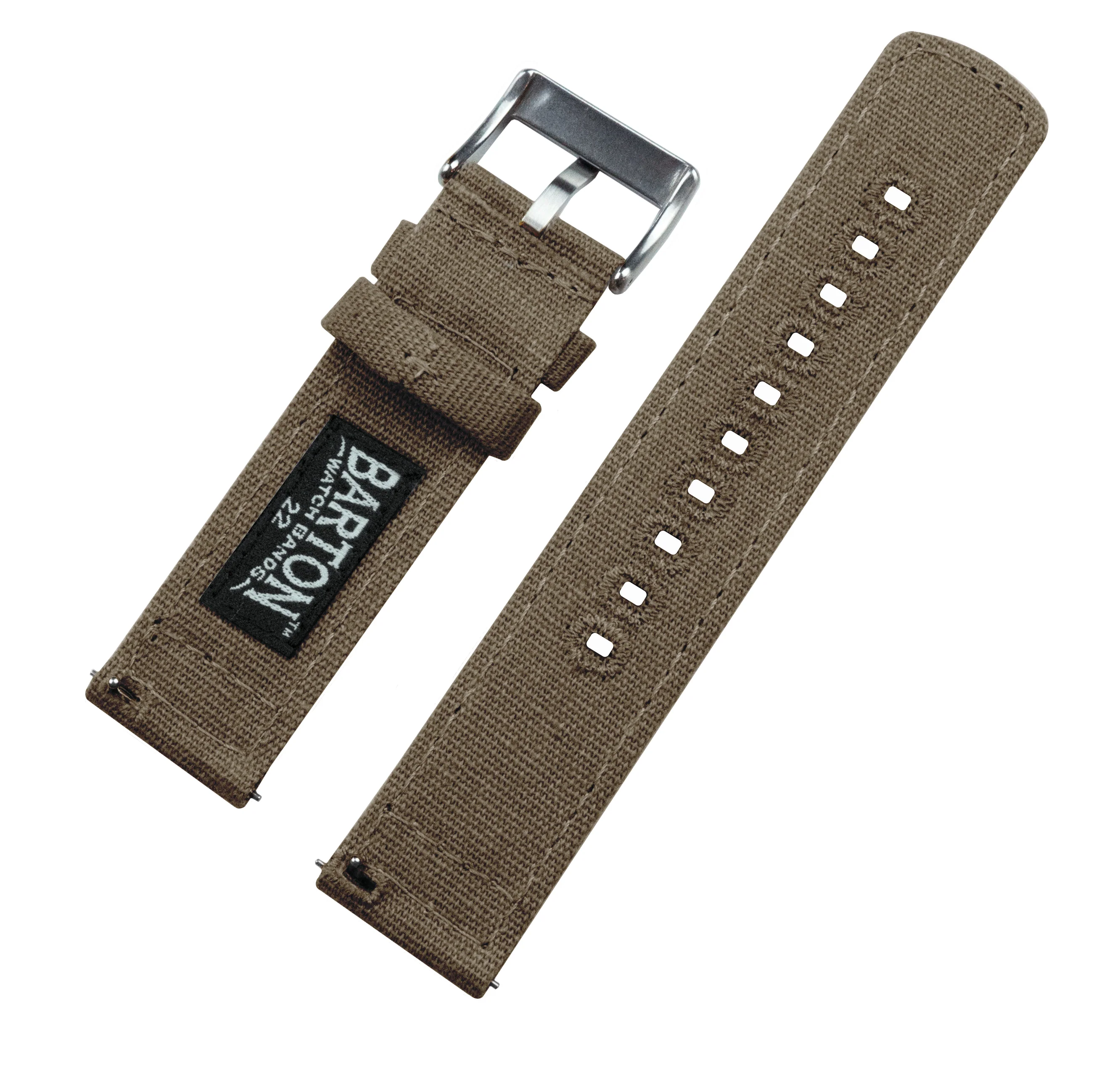Taupe Premium Canvas Watch Band - Image 4