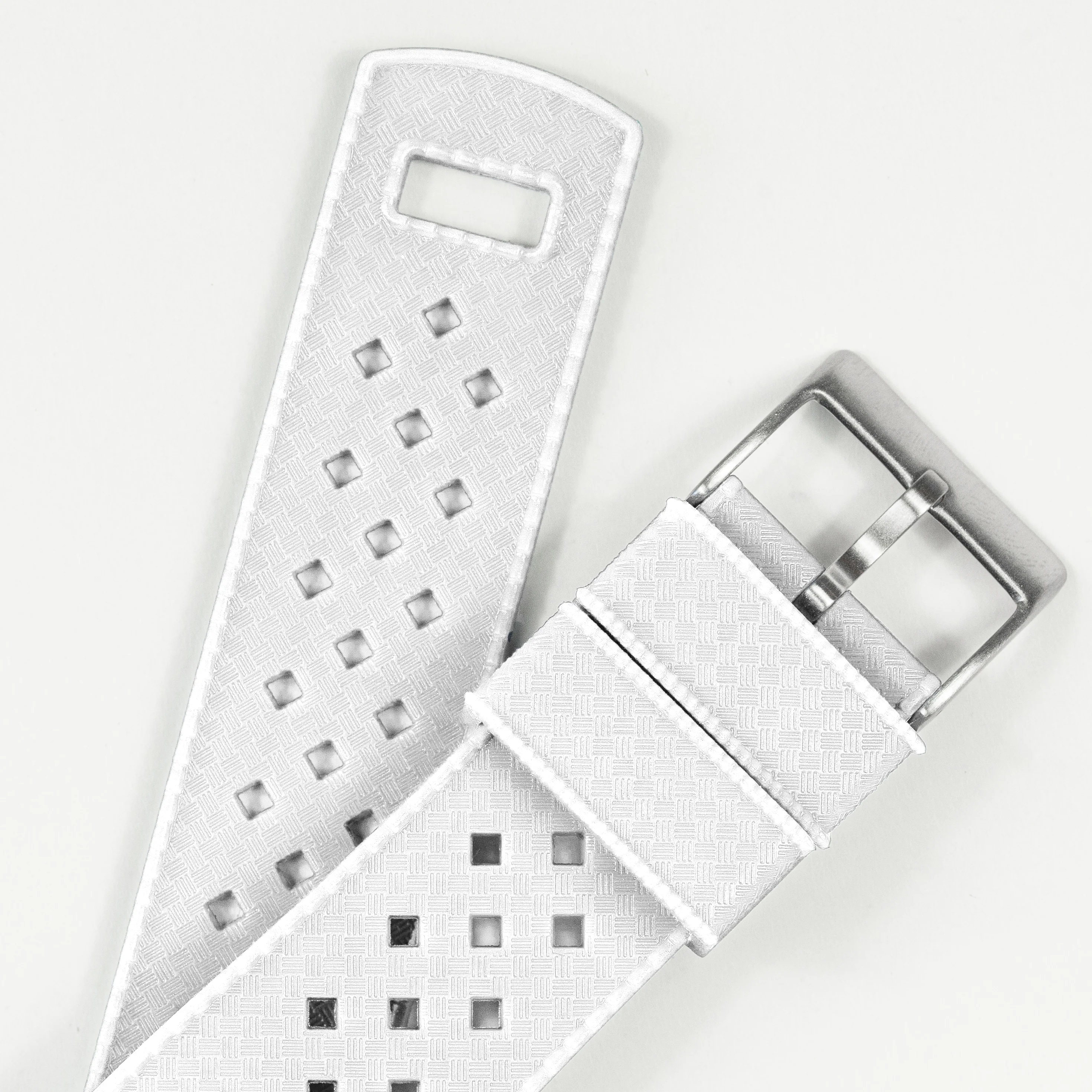 White Tropical Style Watch Band - Image 2