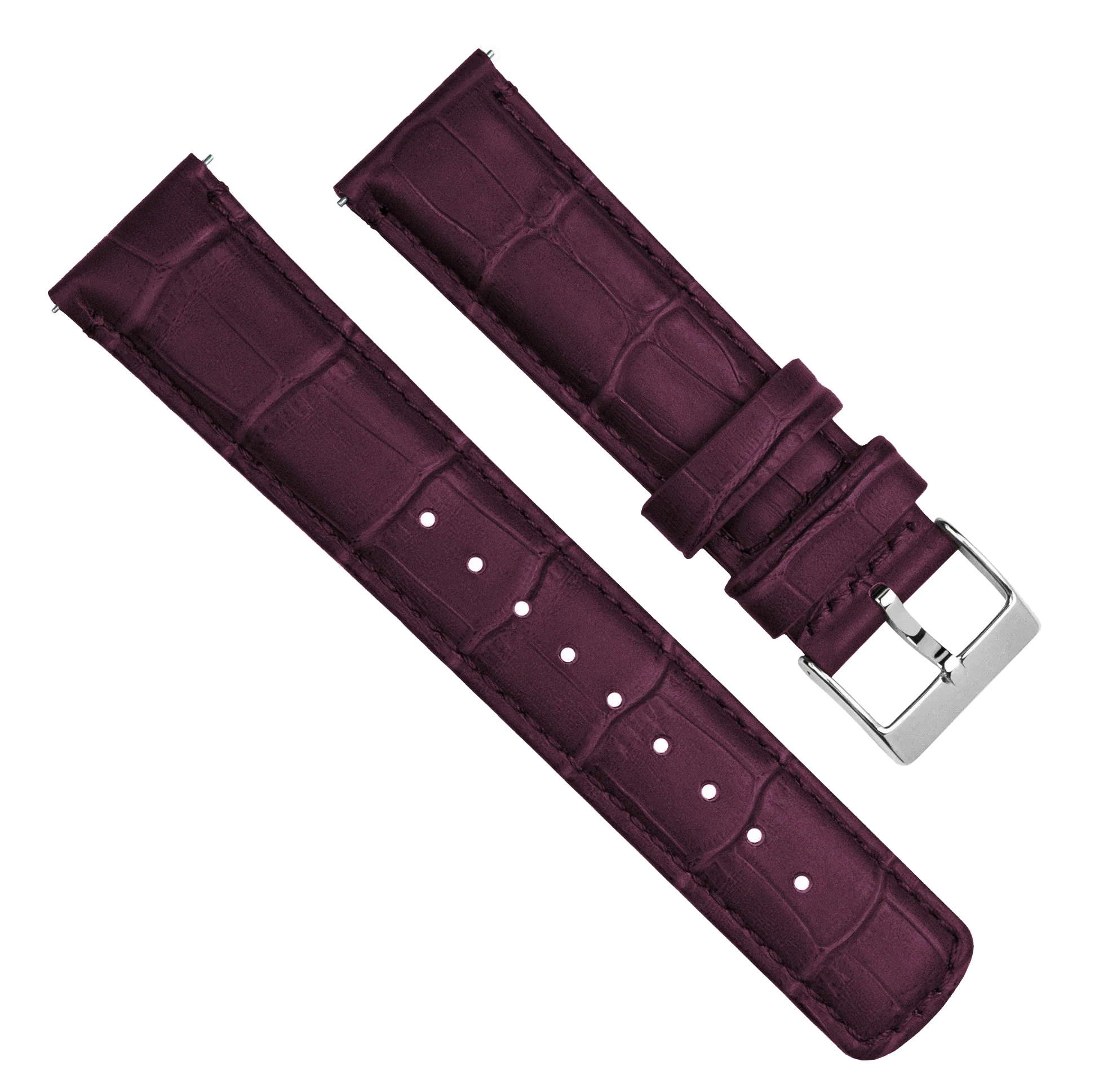 Withings Nokia Activite And Steel Hr Merlot Alligator Grain Leather Watch Band - Image 2